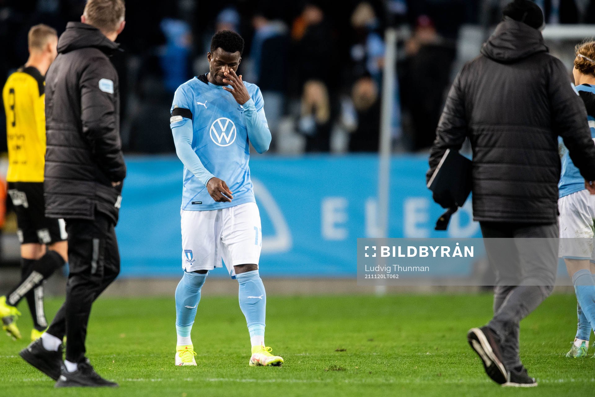 Malmö FFs Malik Abubakari deppar