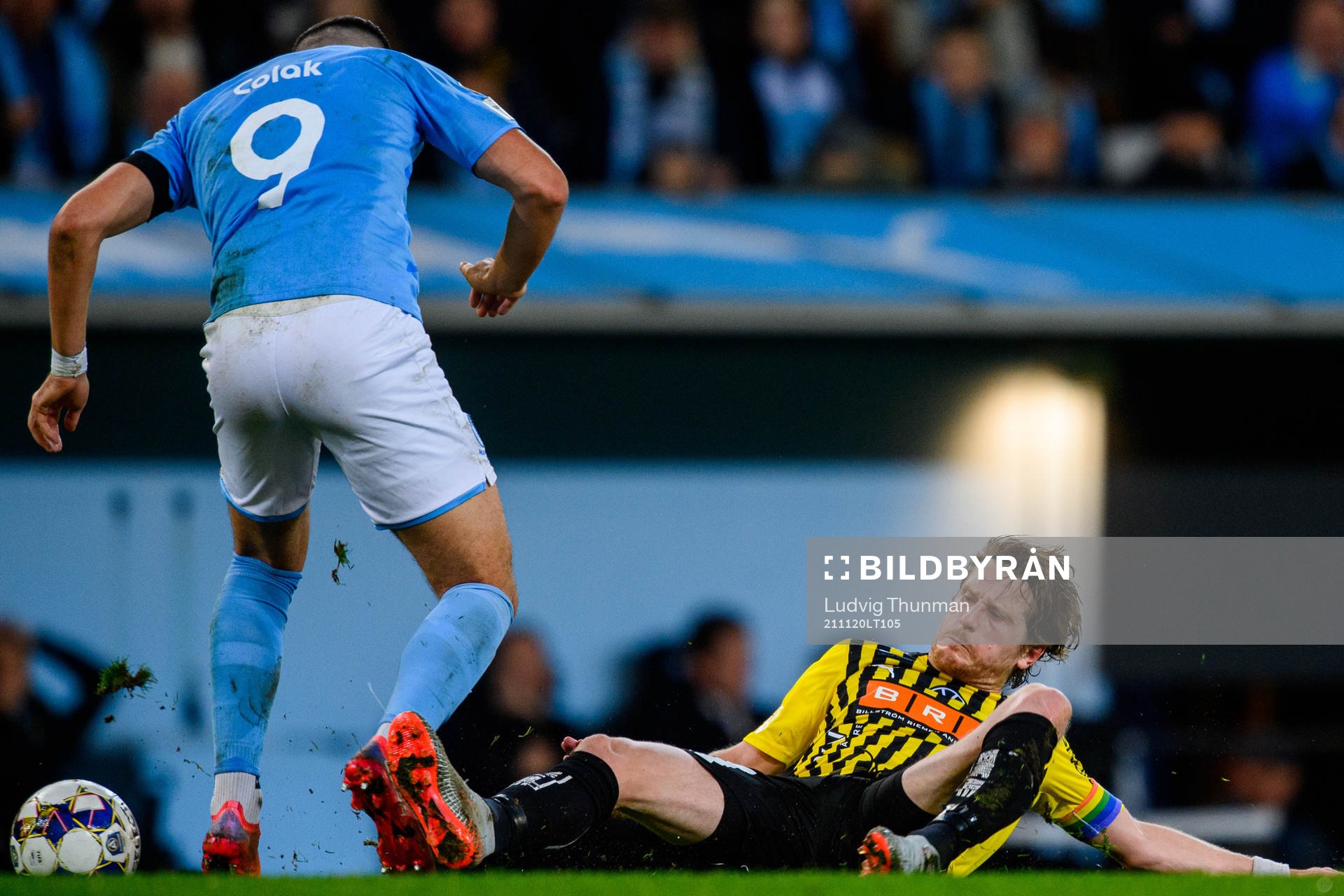 Malmö FFs Antonio Colak och Häckens Erik Friberg