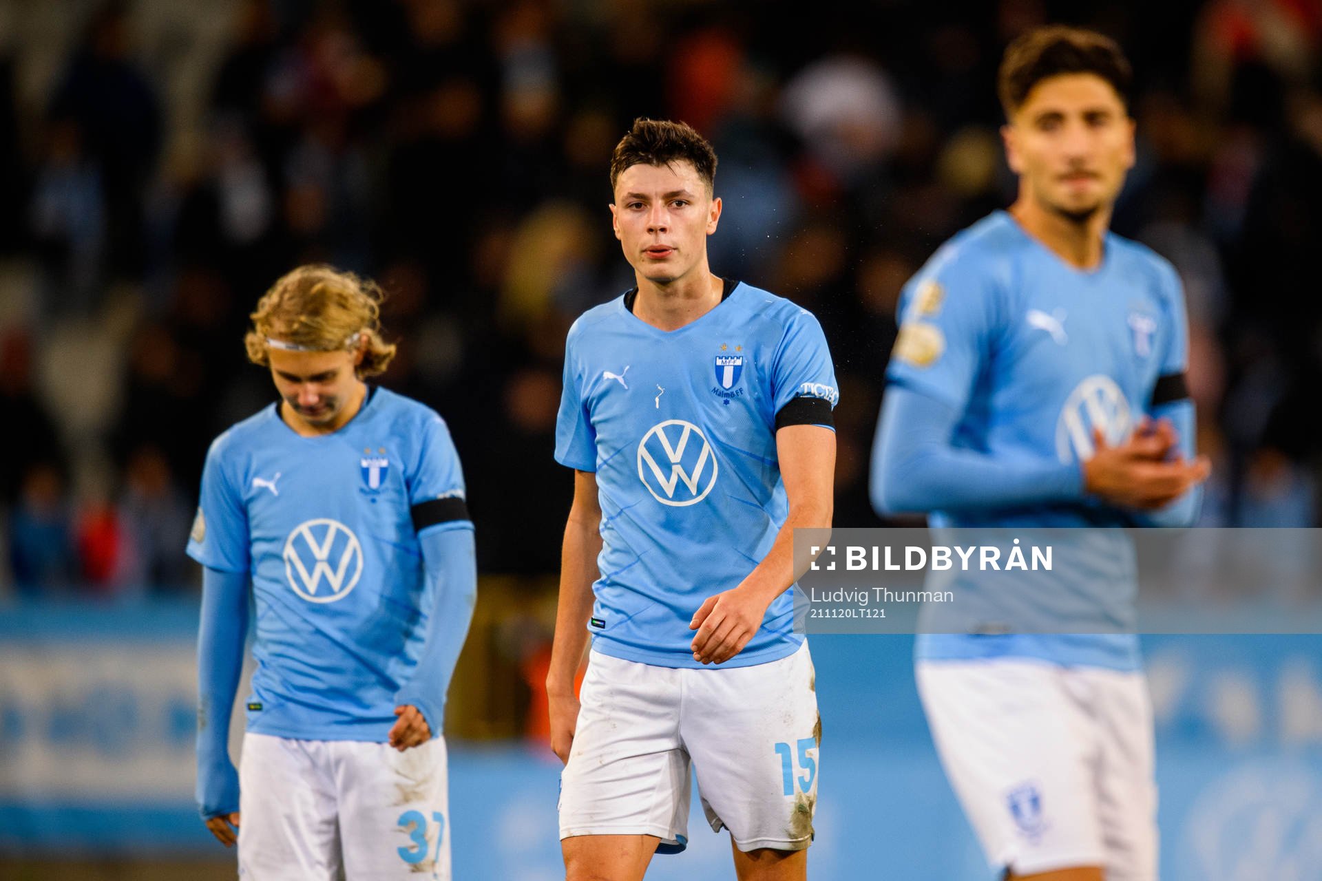 Malmö FFs Sebastian Nanasi, Anel Ahmedhodzic och Peter