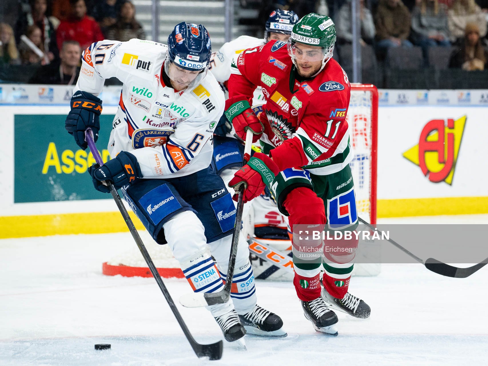 Växjös Erik Josefsson och Frölundas Jacob Olofsson