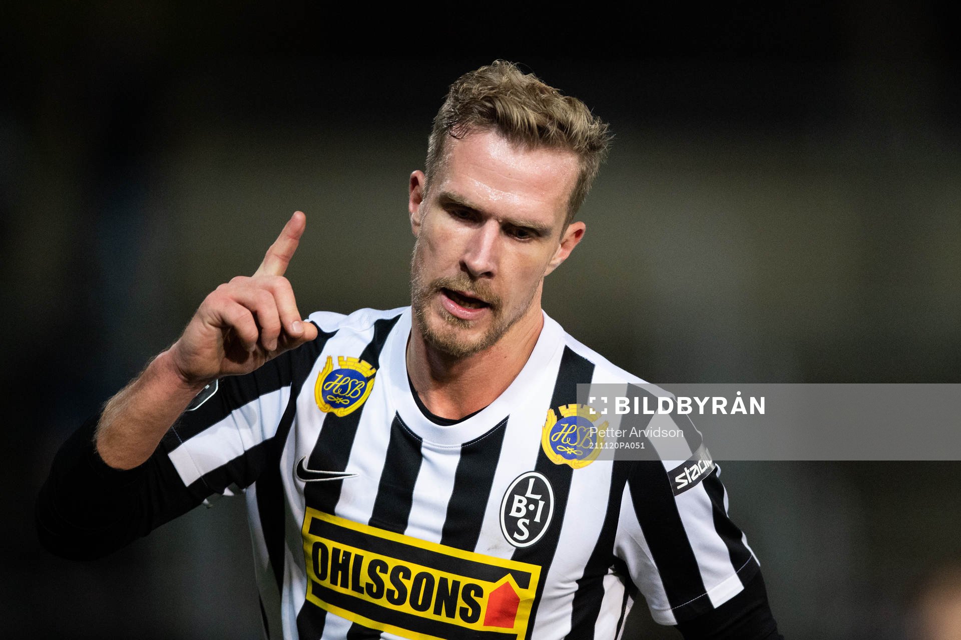 Landskronas Linus Olsson jublar