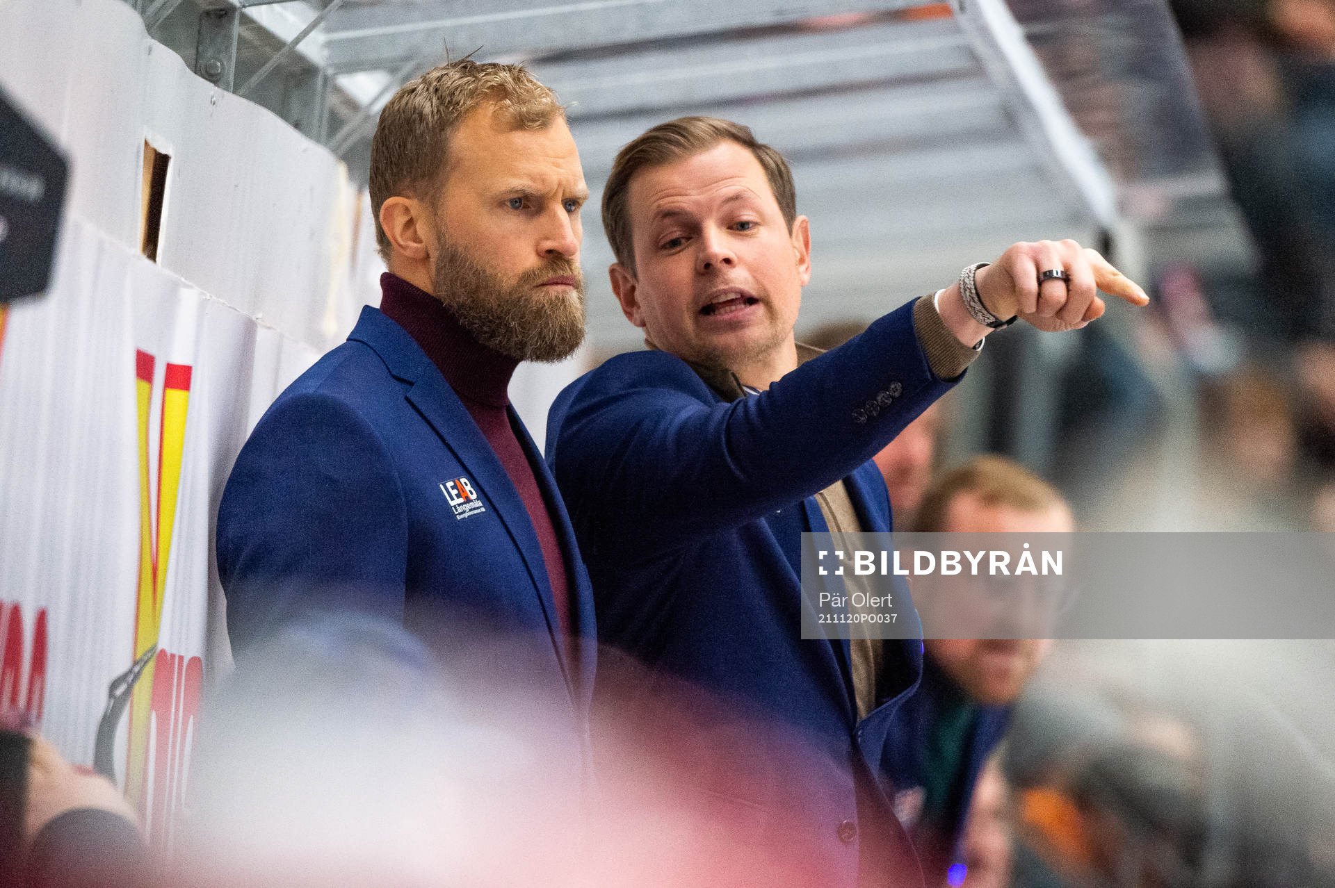 Oskarshamns tränare Martin Filander och assisterande