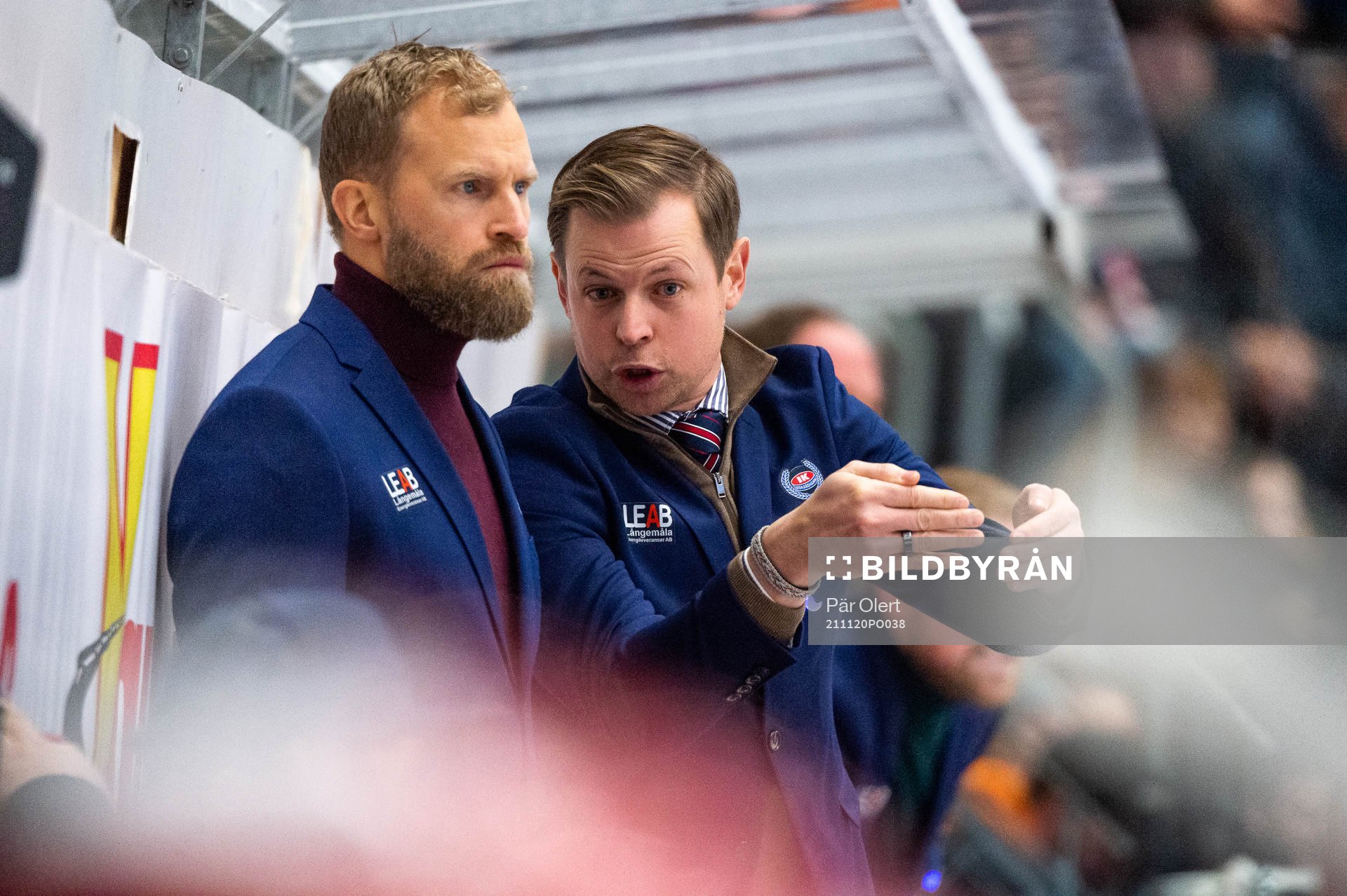 Oskarshamns tränare Martin Filander och assisterande