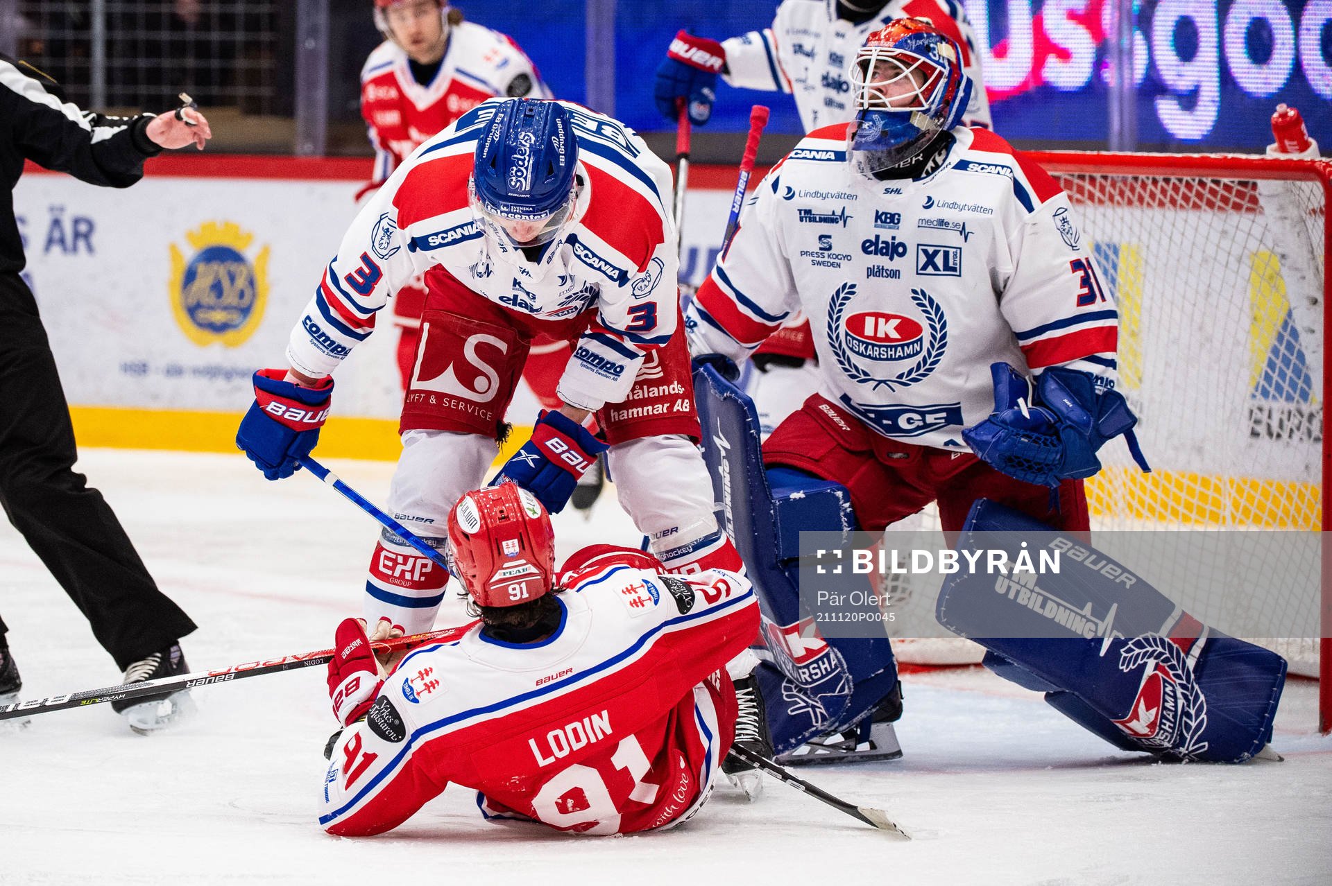 Oskarshamns Wiliam Worge Kreü och Timrås Viktor Lodin