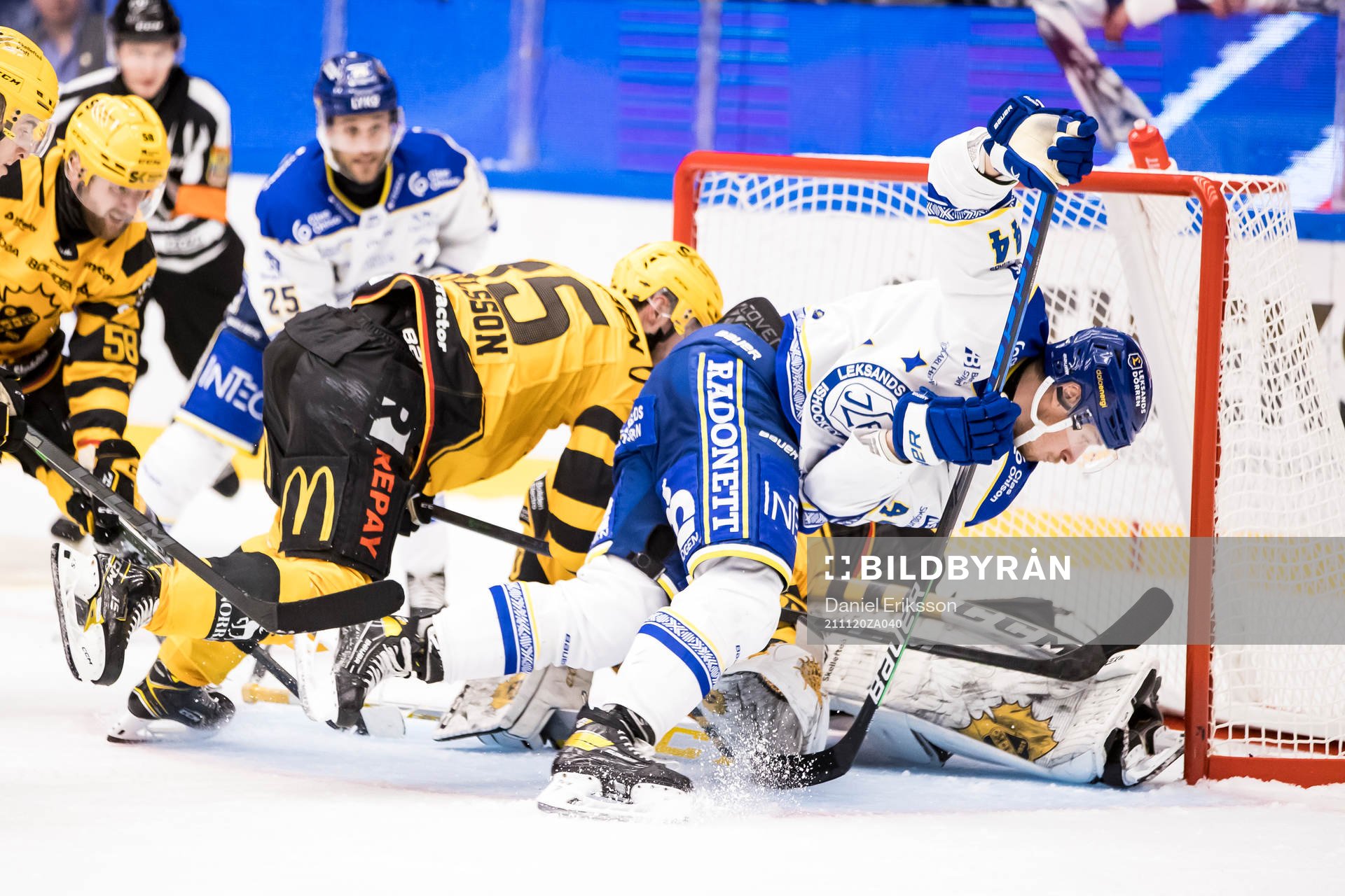 Leksands Carter Ashton och Skellefteås målvakt Gustaf