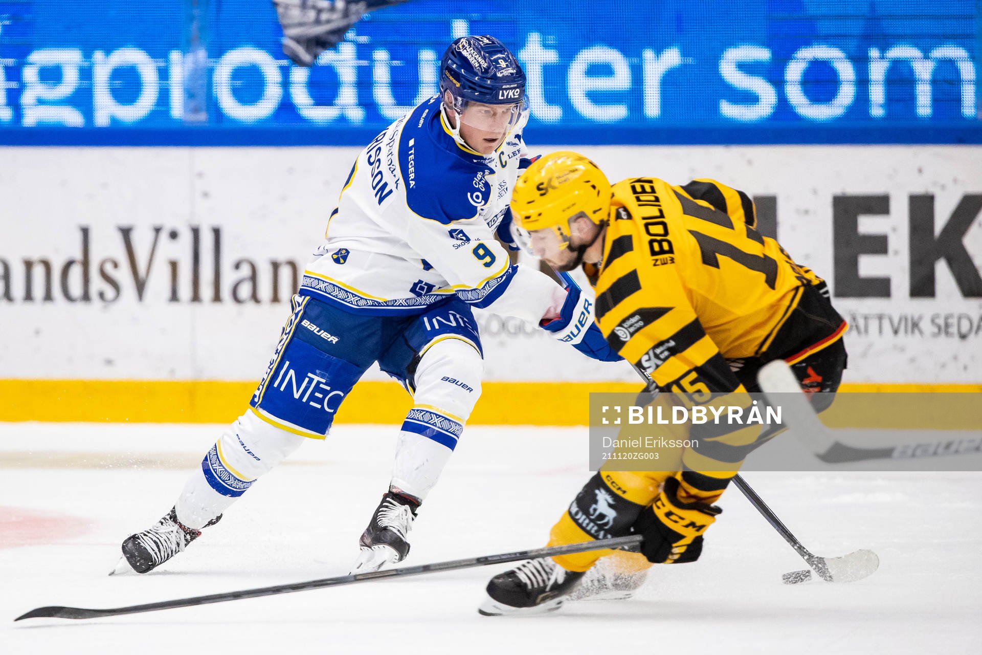 Leksands Patrik Zackrisson och Skellefteås Melker Karlsson