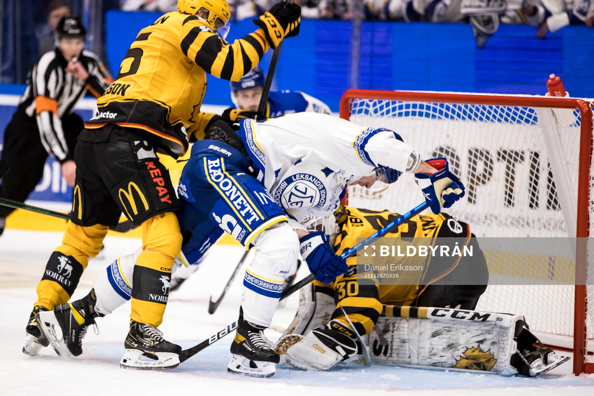 Leksands Carter Ashton och Skellefteås målvakt Gustaf