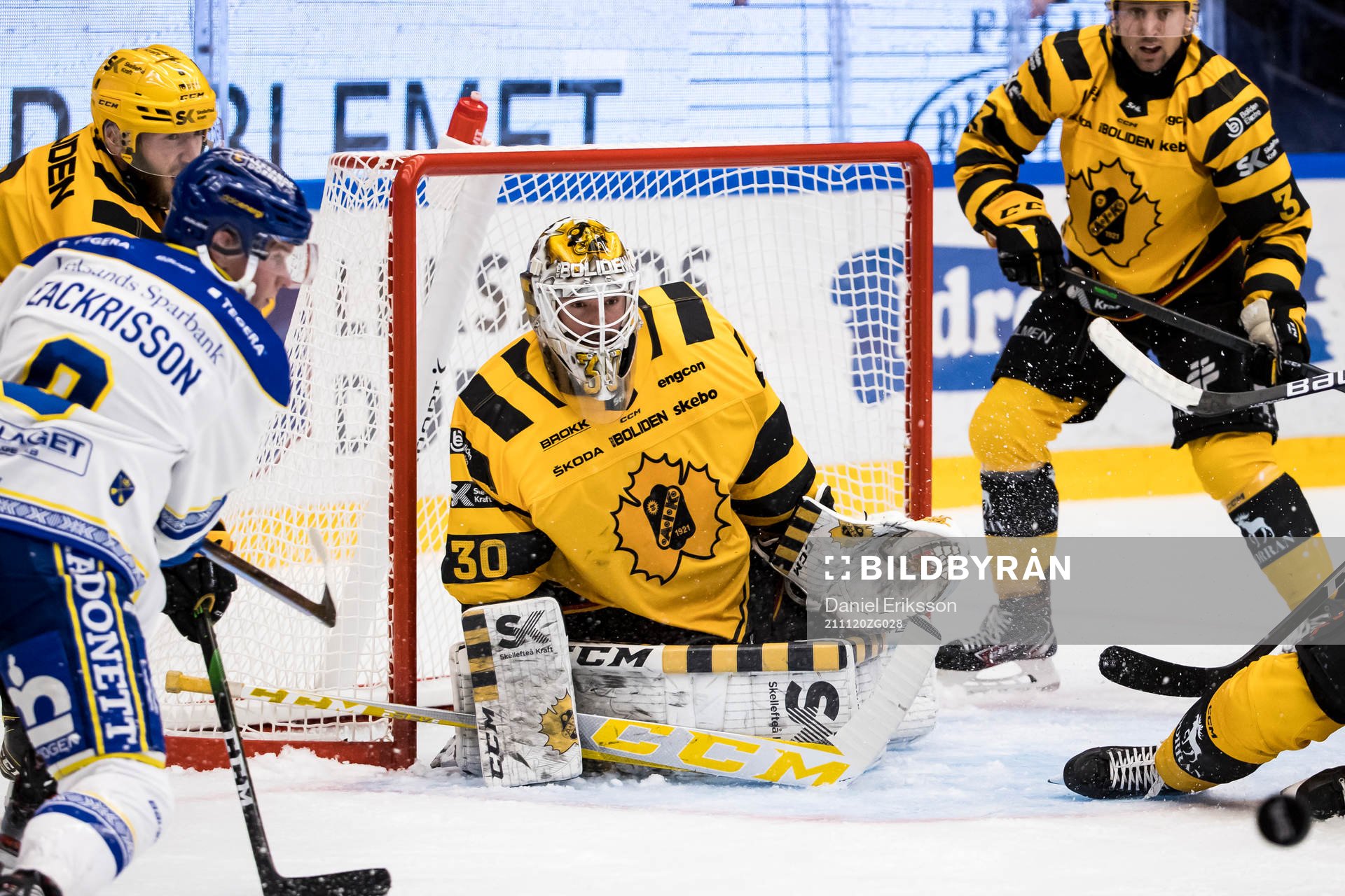 Skellefteås målvakt Gustaf Lindvall