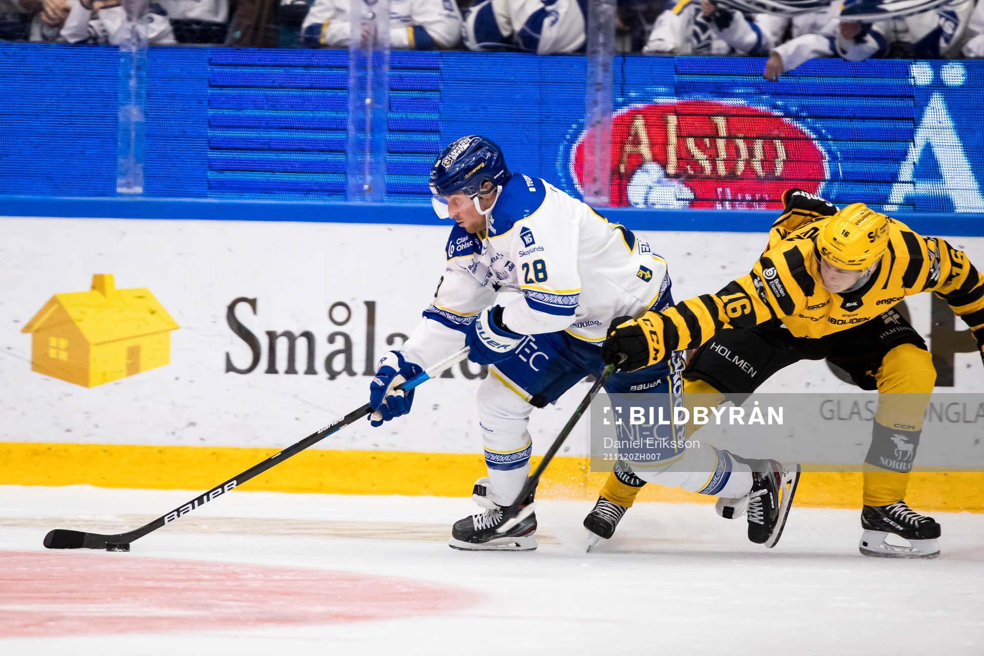 Leksands Justin Kloos och Skellefteås Linus Lindström