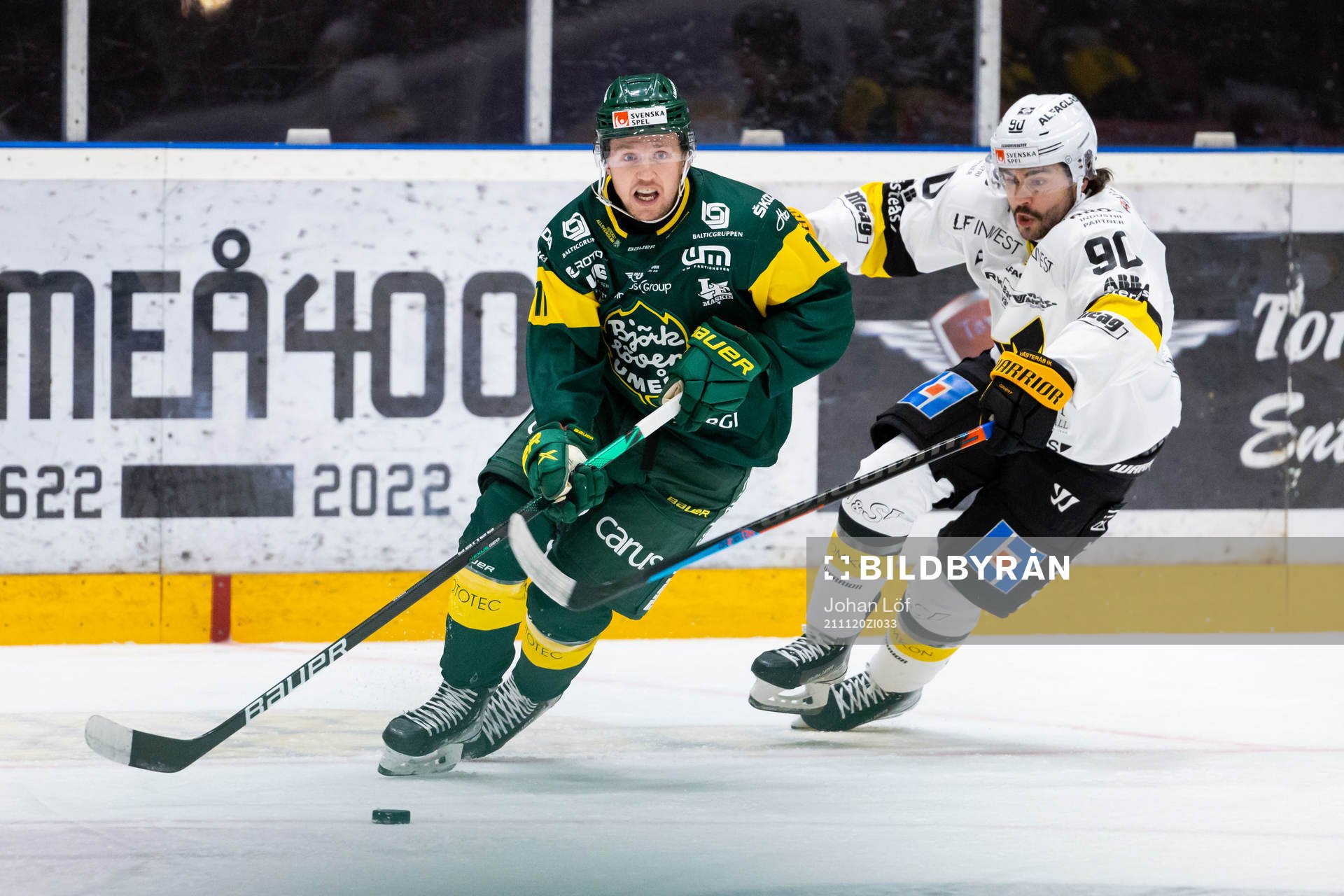 Björklövens William Eriksson och Västerås Alexandre