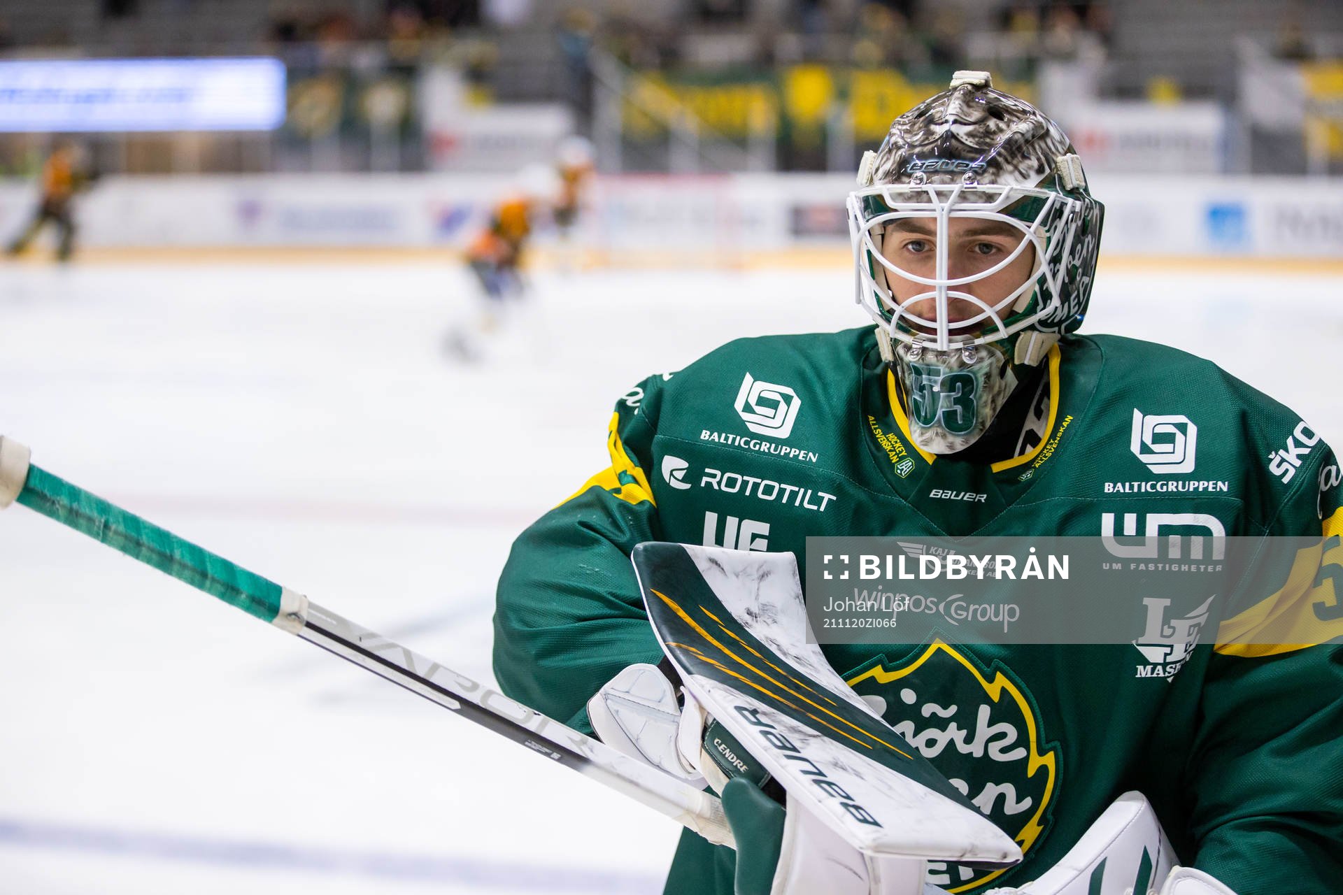 Björklövens målvakt Claes Endre