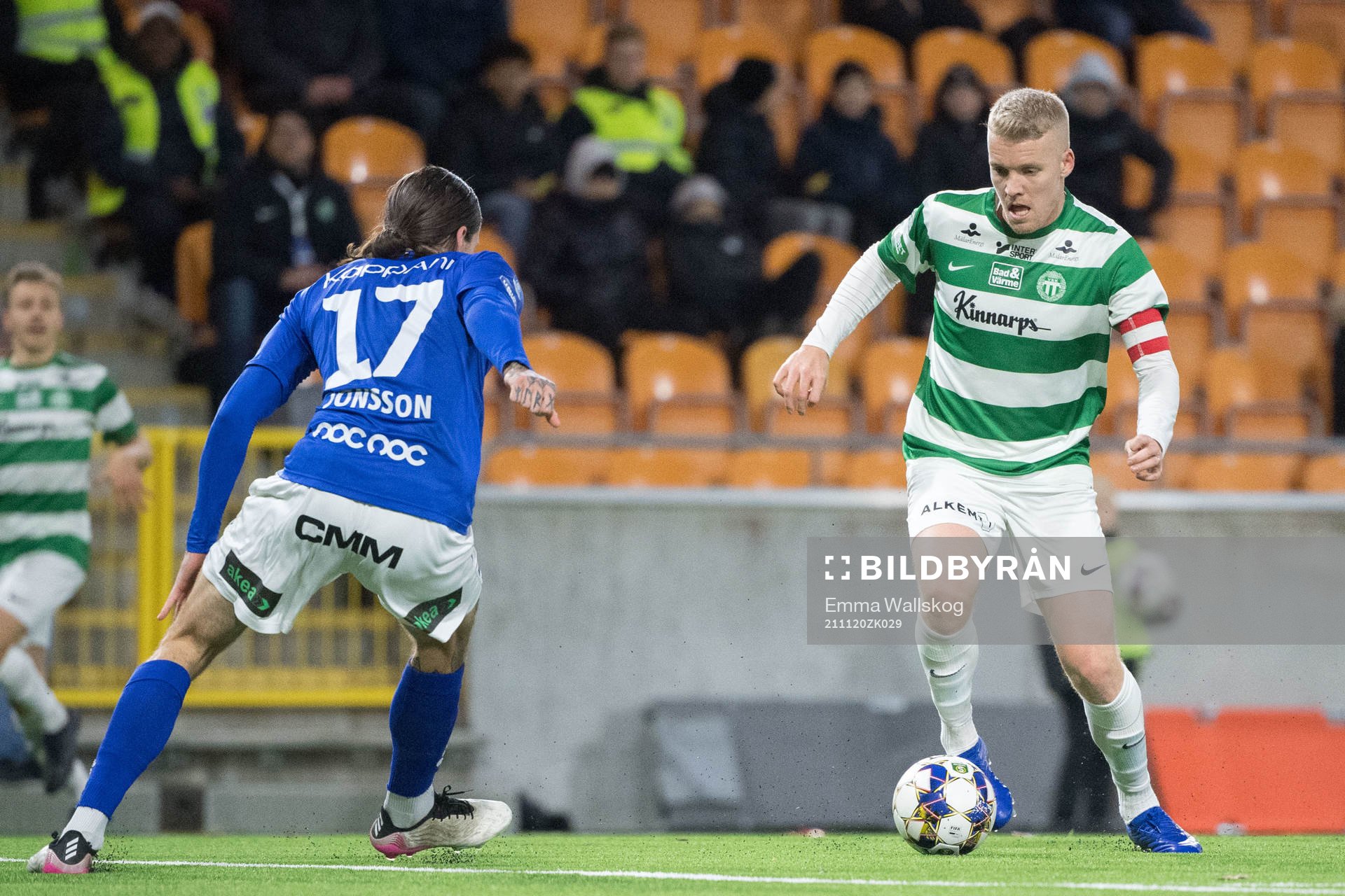 Trelleborgs Isak Jönsson och Västerås Simon Johansson