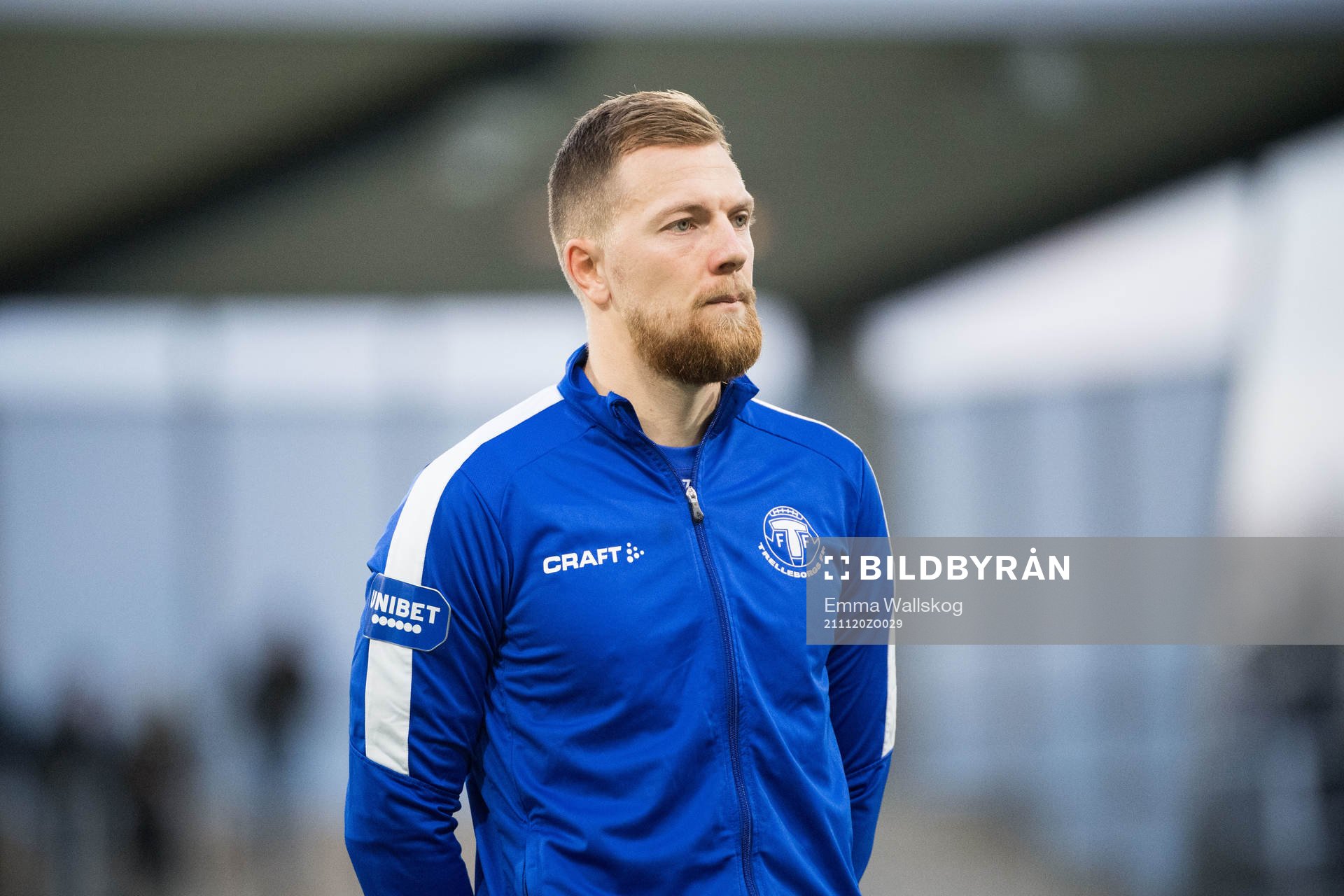 Trelleborgs Jesper Modig innan fotbollsmatchen i Superettan