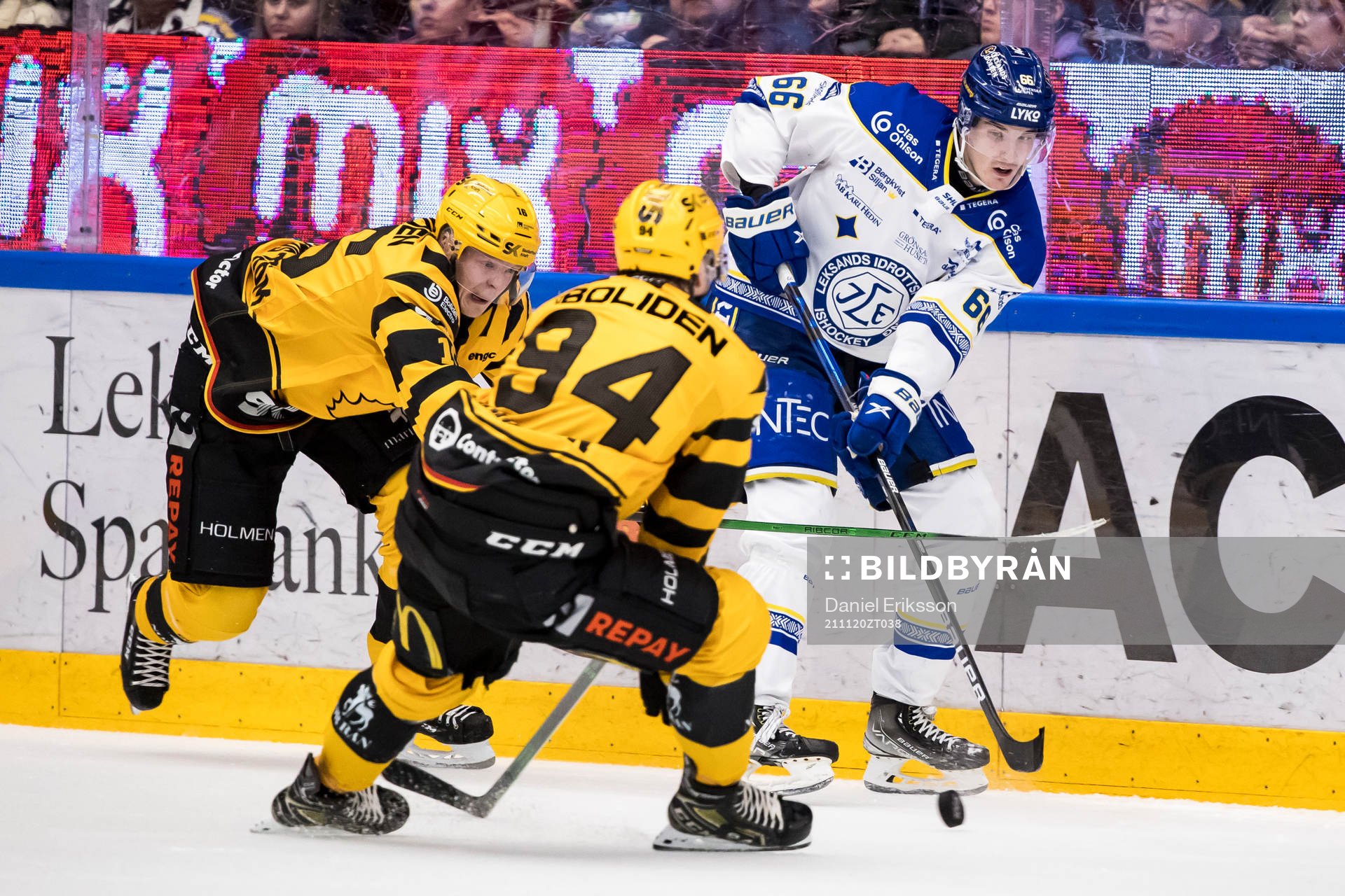 Leksands Nils Åman och Skellefteås Linus Lindström och