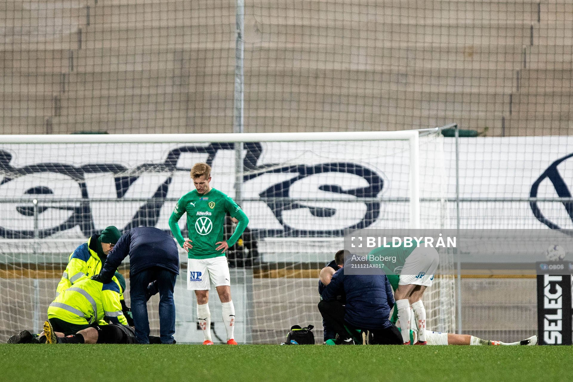 Jönköpings målvakt Frank Pettersson och Adam Ben Lamin