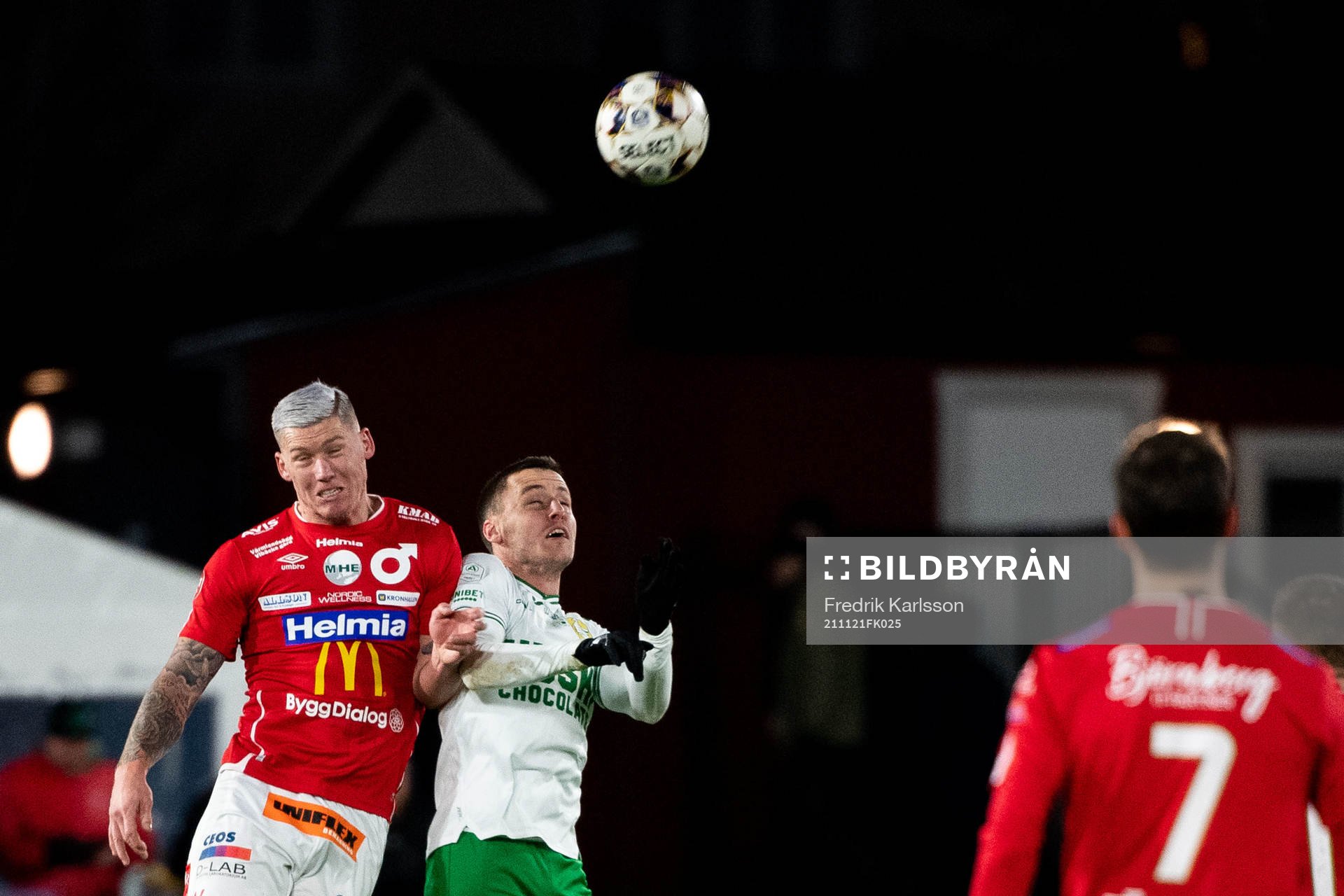 Degerfors Victor Edvardsen och Hammarbys Jeppe Andersen