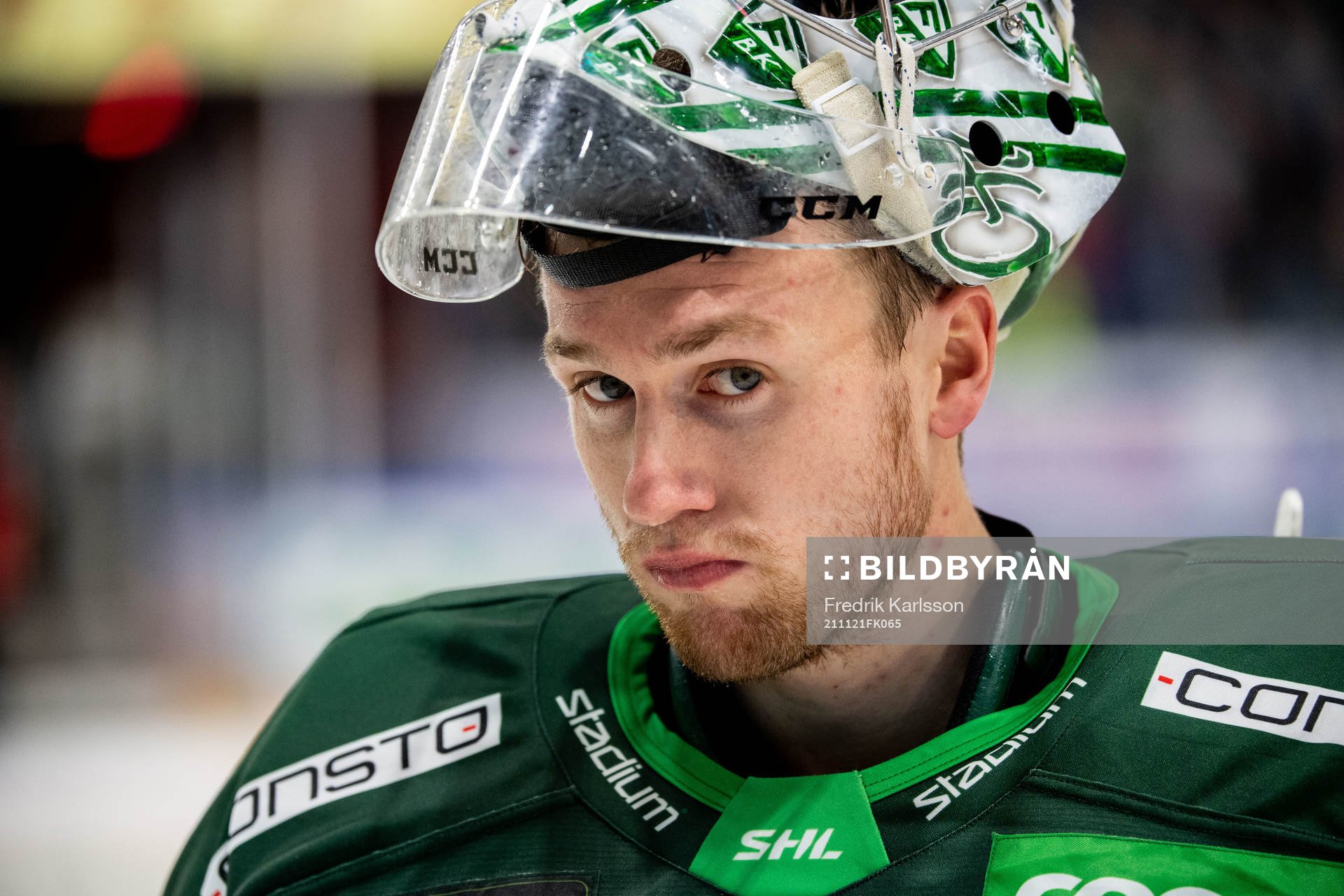 Färjestads målvakt Henrik Haukeland
