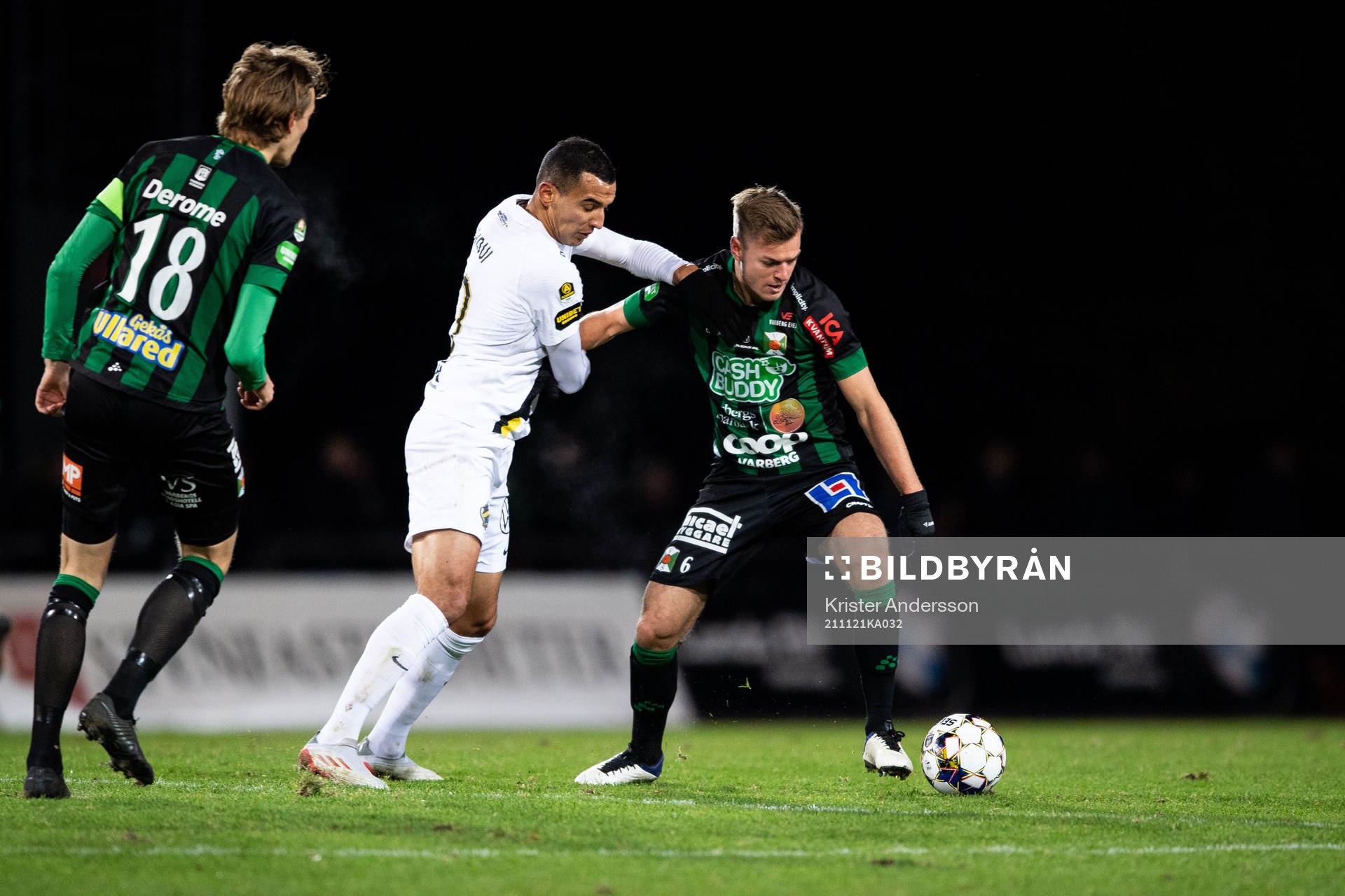 s Nabil Bahoui och Varbergs Albin Winbo