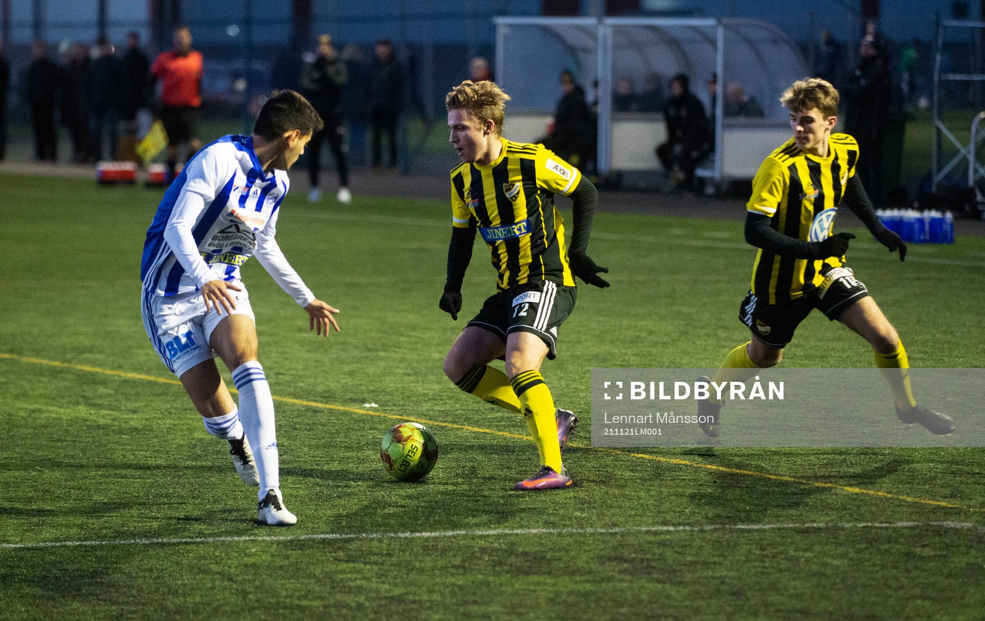   i matchen i division 2 mellan IFK Hässleholm och IFK Karlshamn i Hässleholm 21 november 2021.