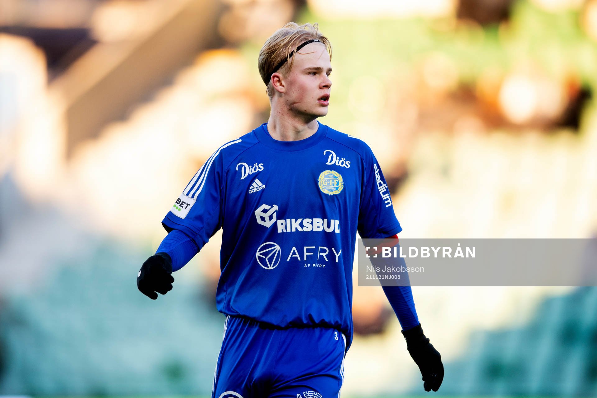 Sundsvalls Filip Svedin under i SM-finalen i P16 mellan GIF Sundsvall och IFK Norrköping den 21 november 2021 i Sundsvall. 