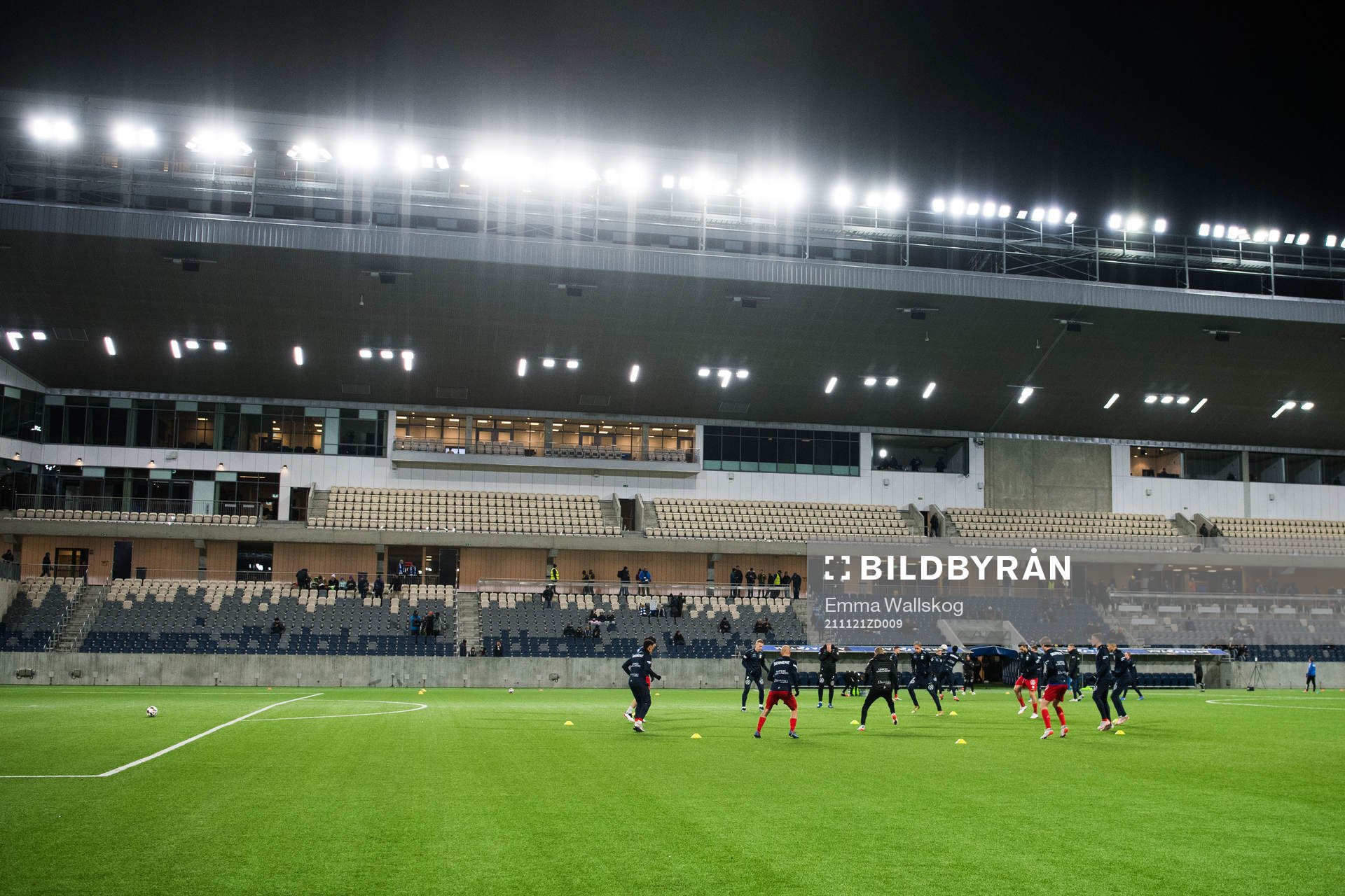 IFK Göteborg innan fotbollsmatchen i Allsvenskan mellan