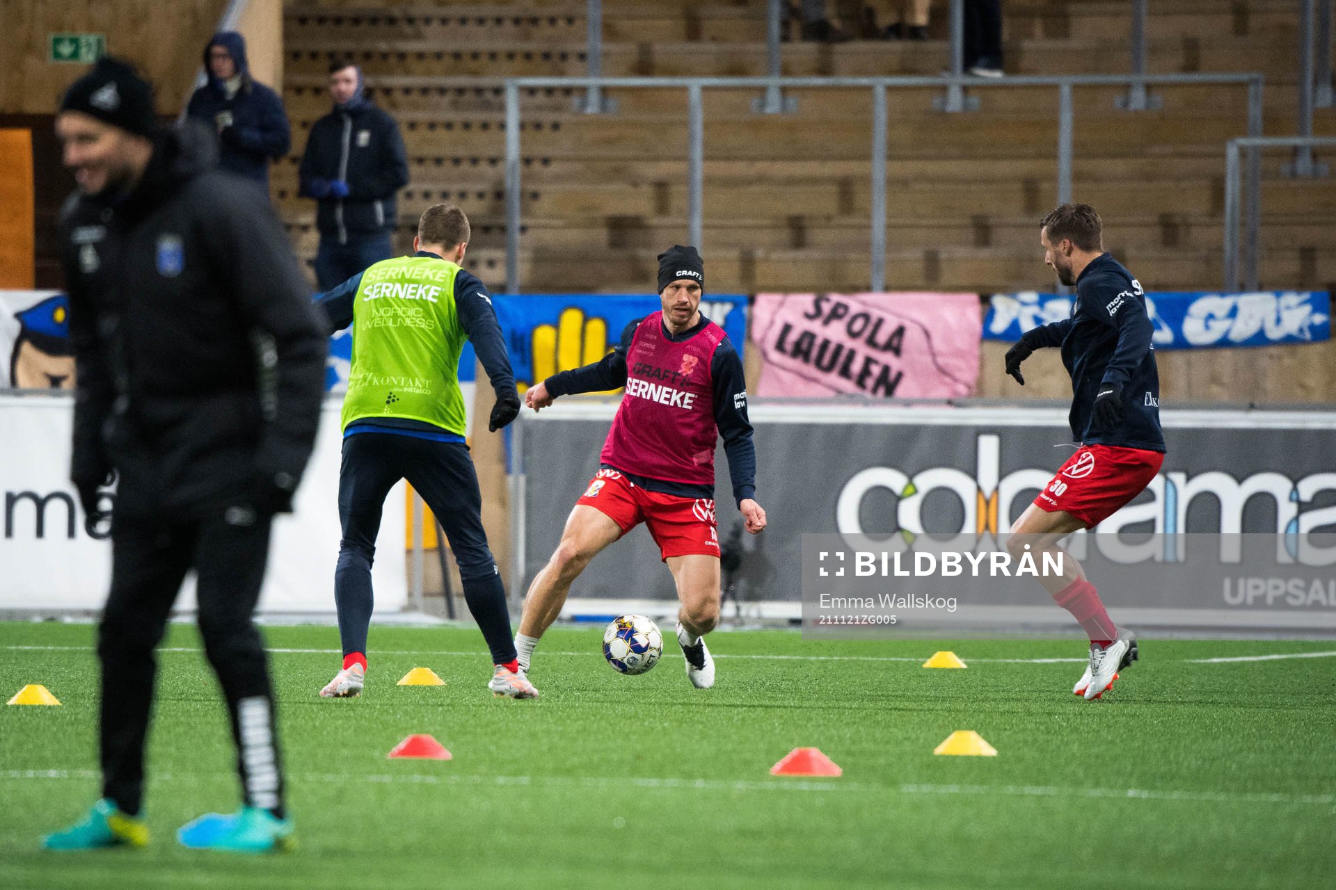 IFK Göteborg innan fotbollsmatchen i Allsvenskan mellan