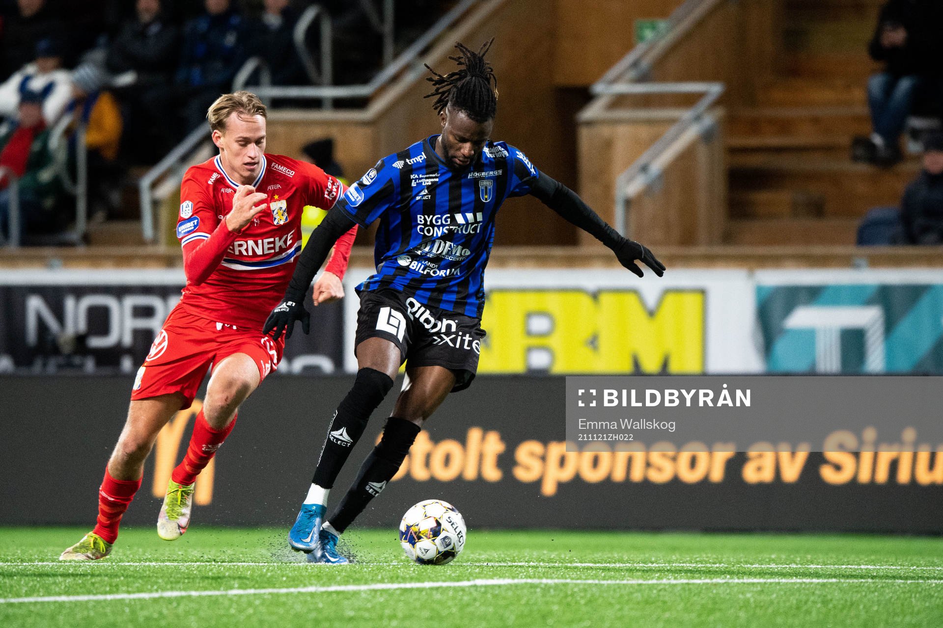 IFK Göteborgs Oscar Vilhelmsson och Sirius Joseph Colley