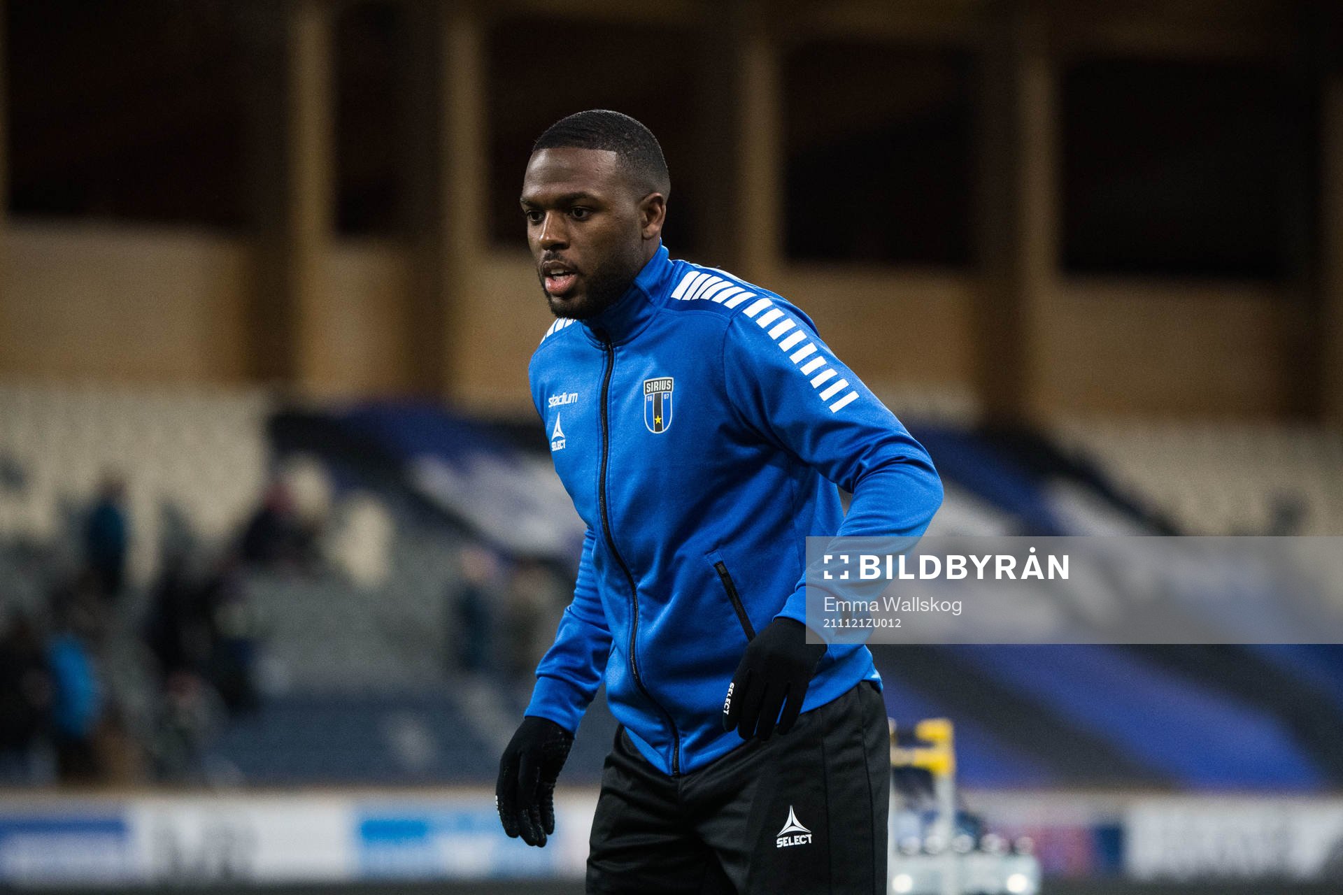 Sirius Christian Kouakou innan fotbollsmatchen i