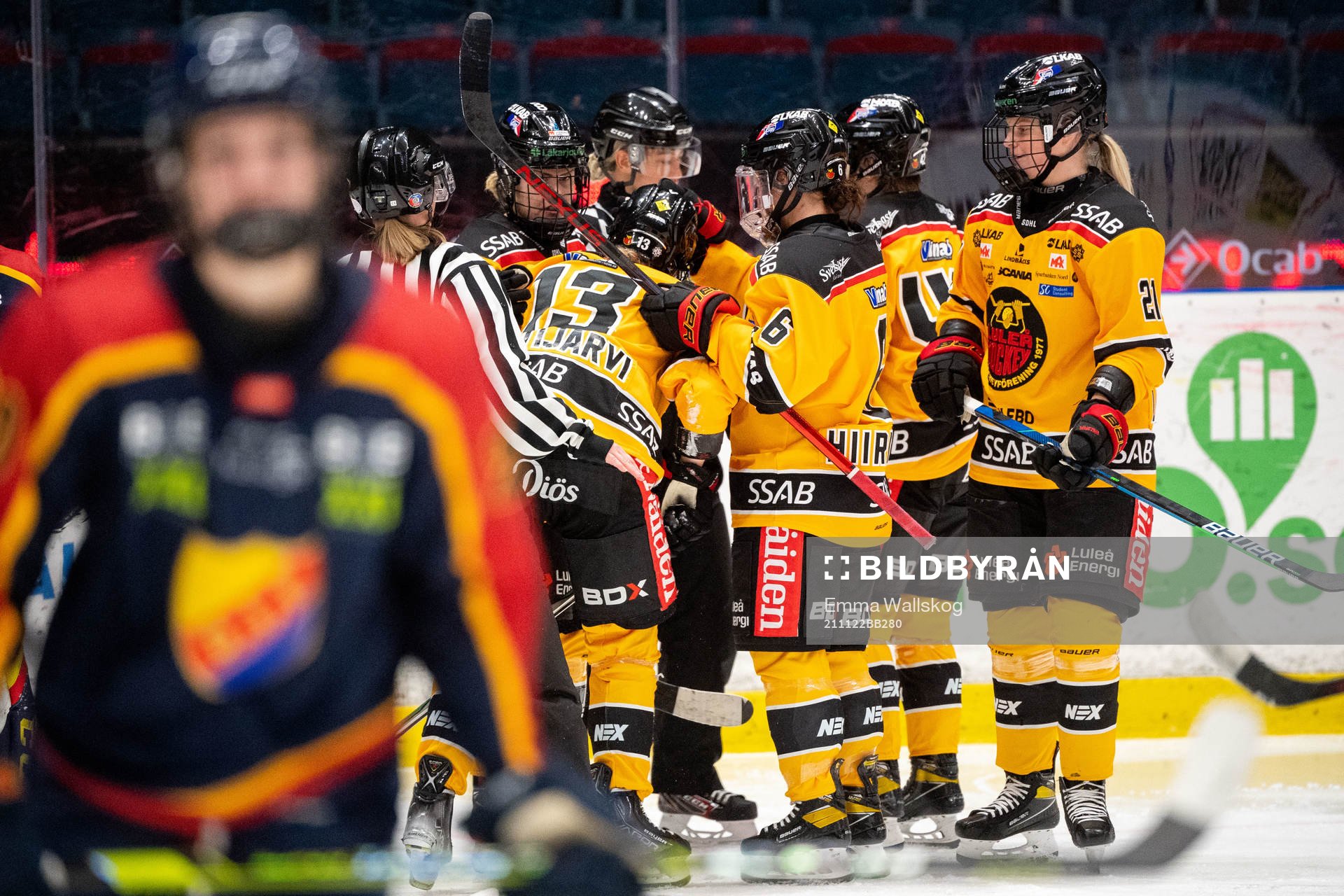 Luleås spelare jublar
