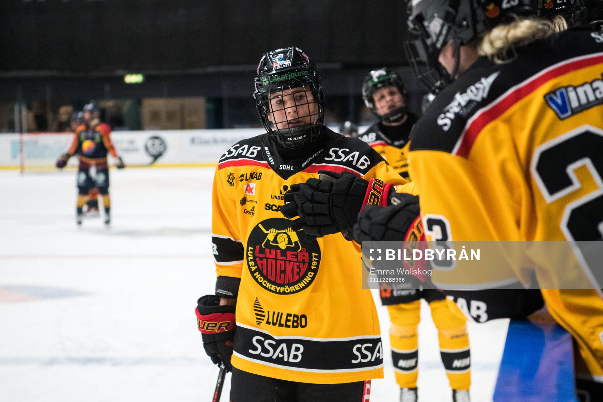 Luleås Petra Nieminen jublar