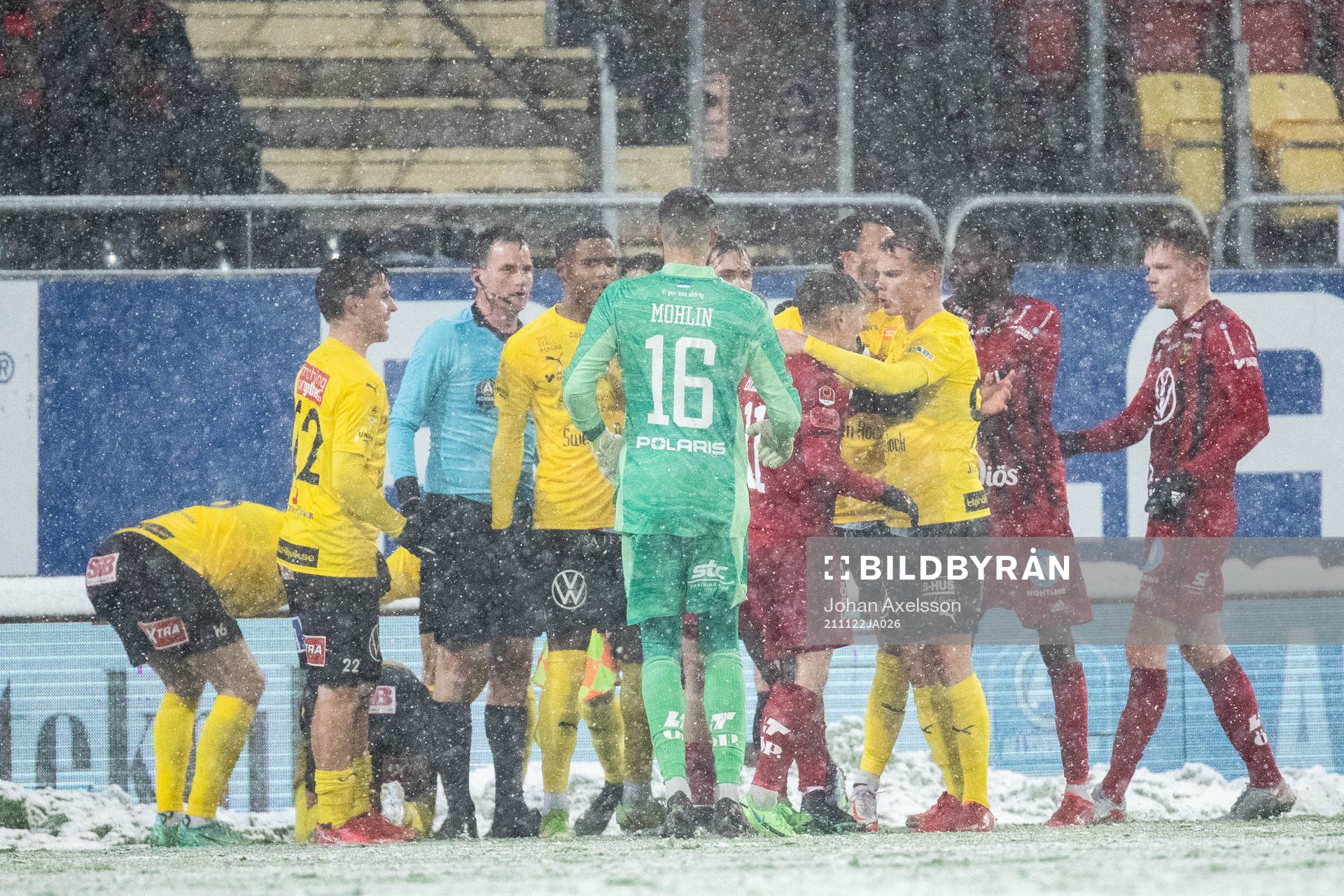 Oroligt i samband med att Östersunds Patrick Kpozo