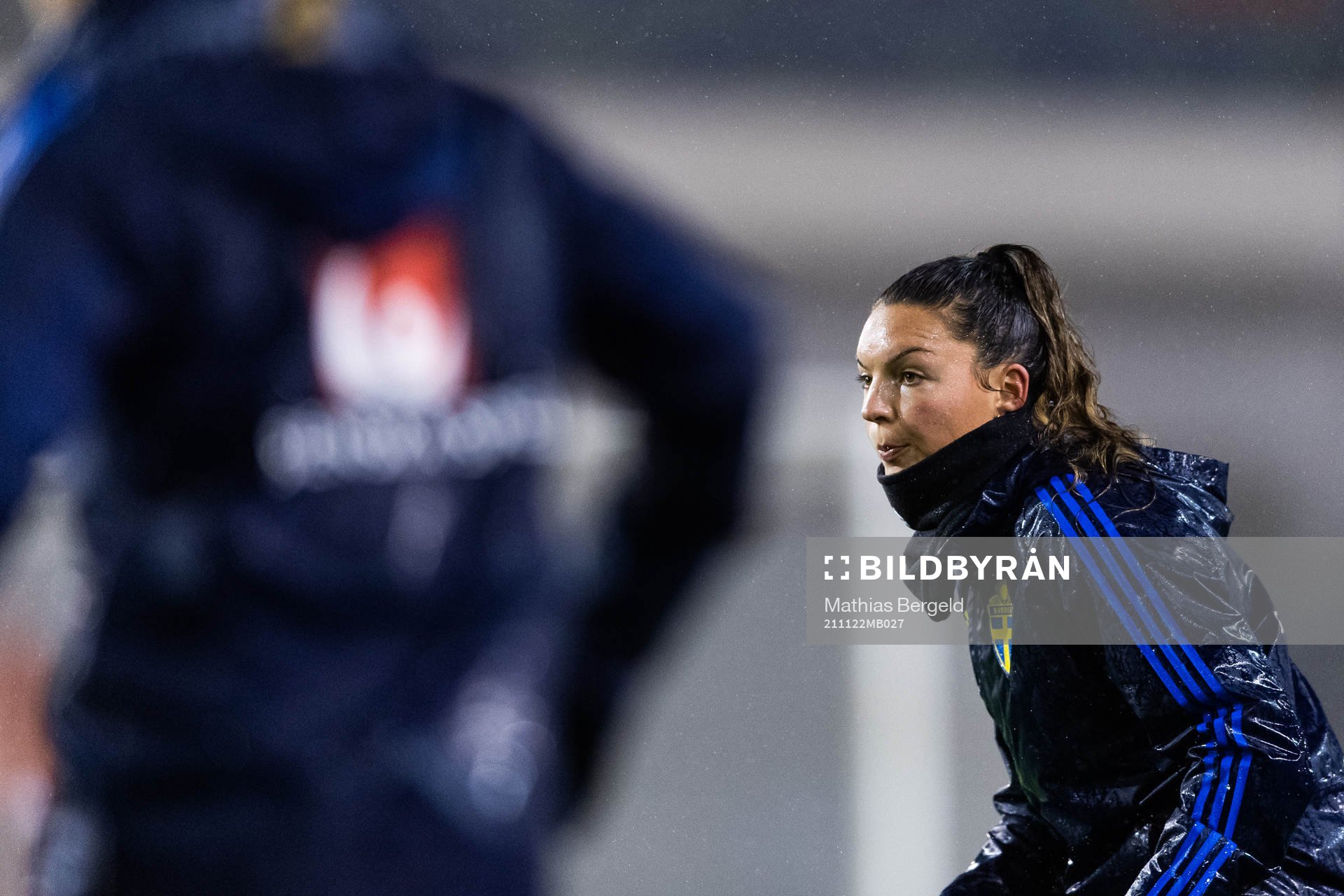 Johanna Rytting Kaneryd of the Swedish women's national football team during a training session on November 22, 2021 in Gothenburg.