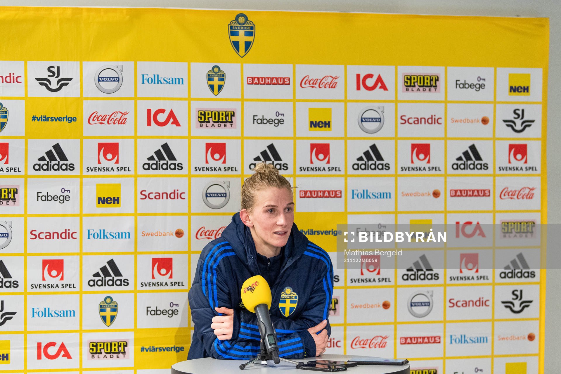 Sofia Jakobsson of the Swedish women's national football