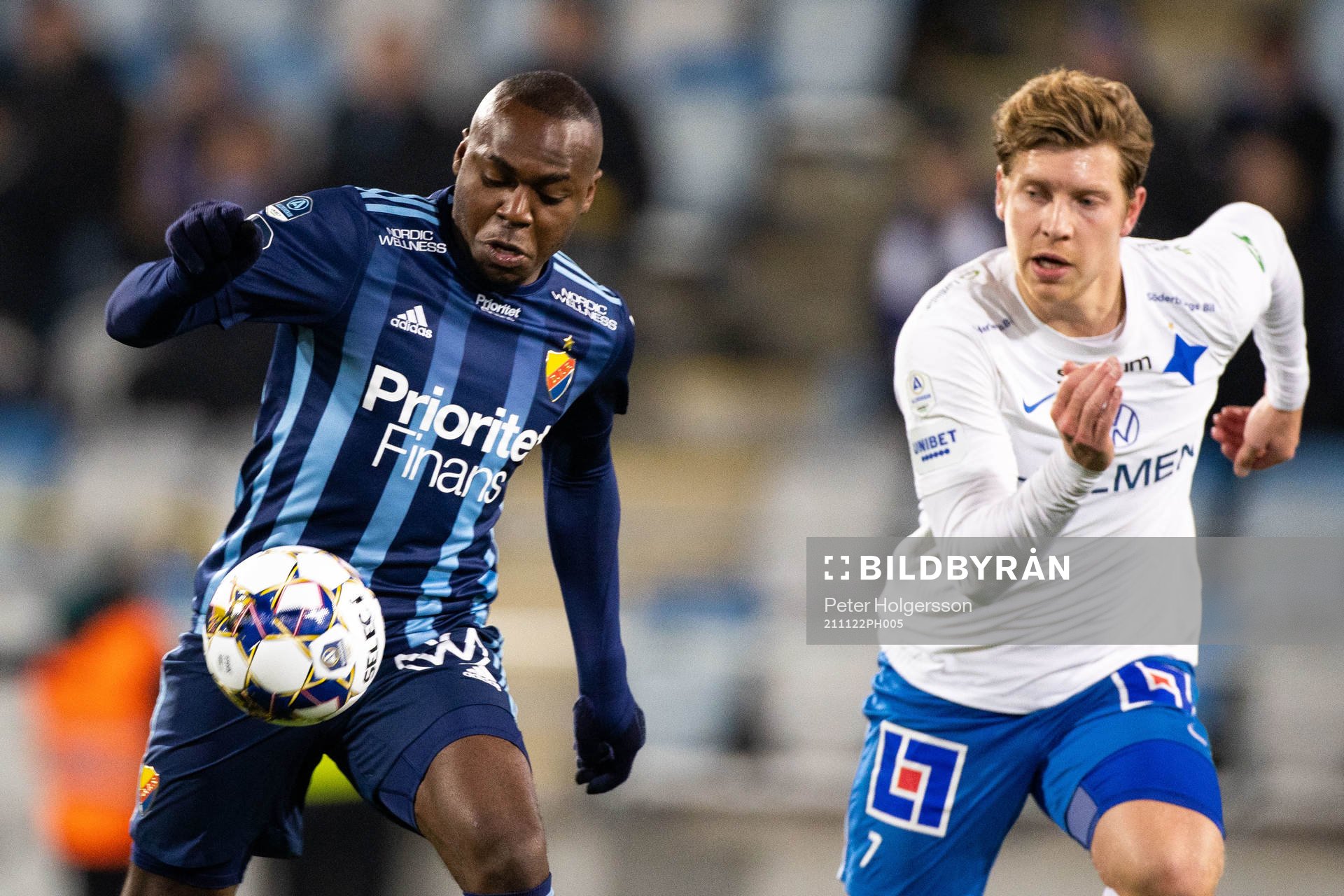 Djurgårdens Edward Chilufya och IFK Norrköpings Alexander