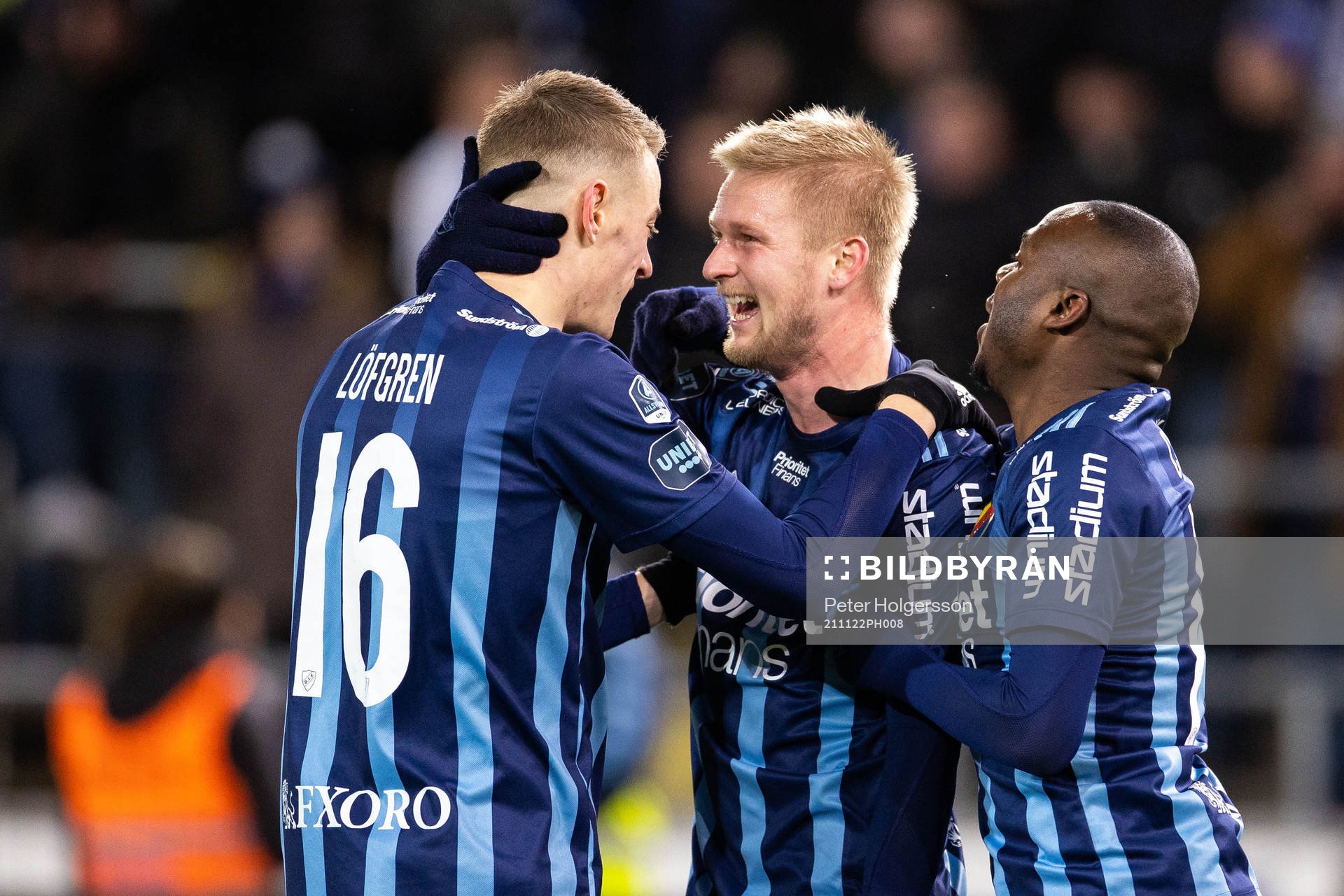 Djurgårdens Kalle Holmberg jublar