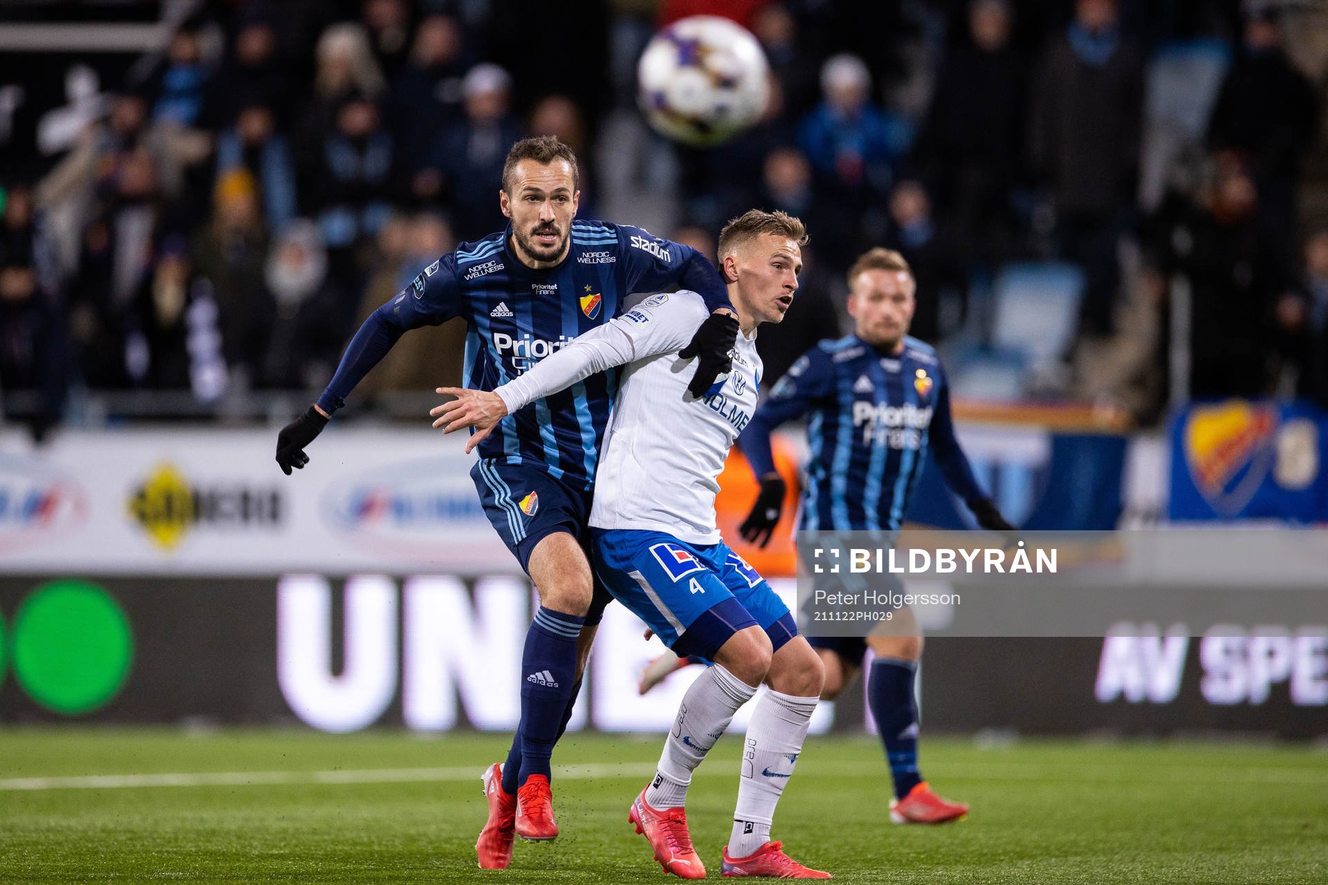 Djurgårdens Emir Kujovic och IFK Norrköpings Marco Lund