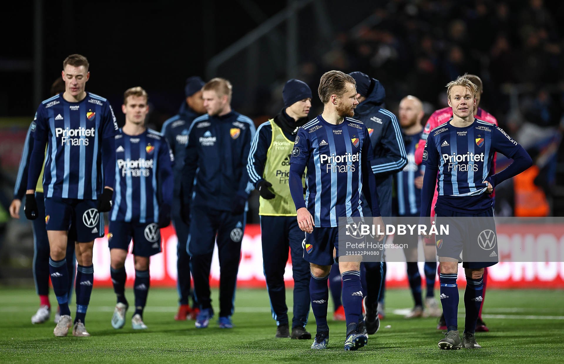 Djurgårdens spelare deppar