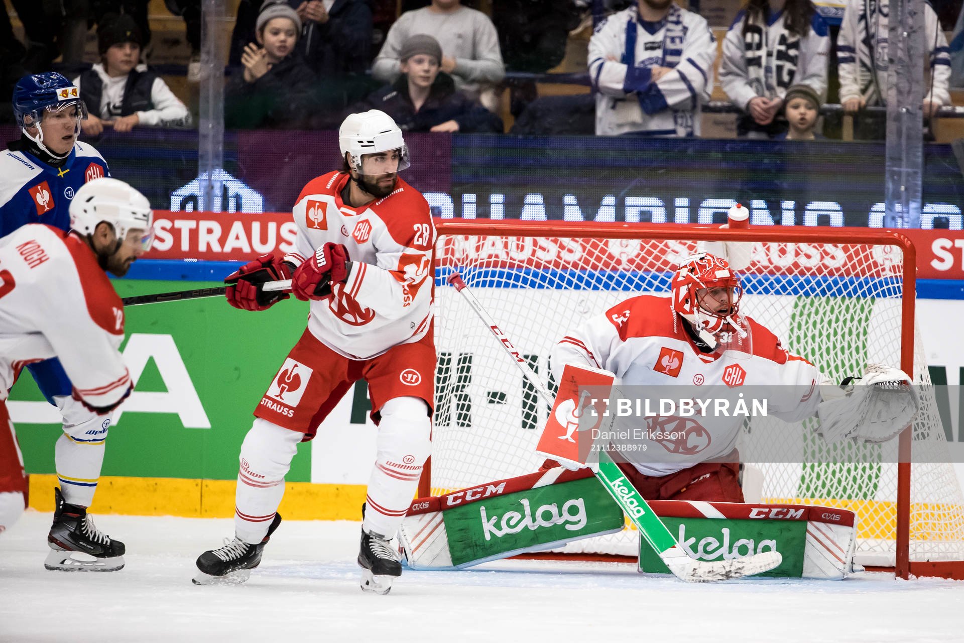 Klagenfurts goaltender Sebastian Dahm  and Klagenfurts