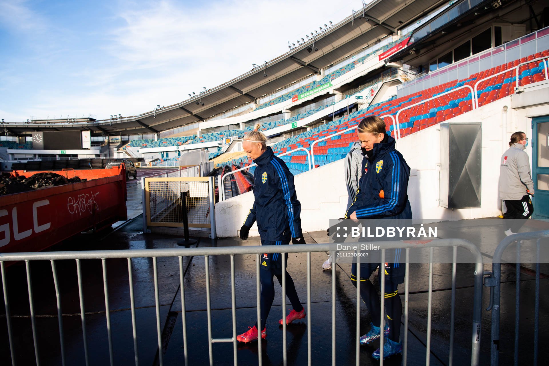 Caroline Seger and Nilla Fischer of the Swedish women's