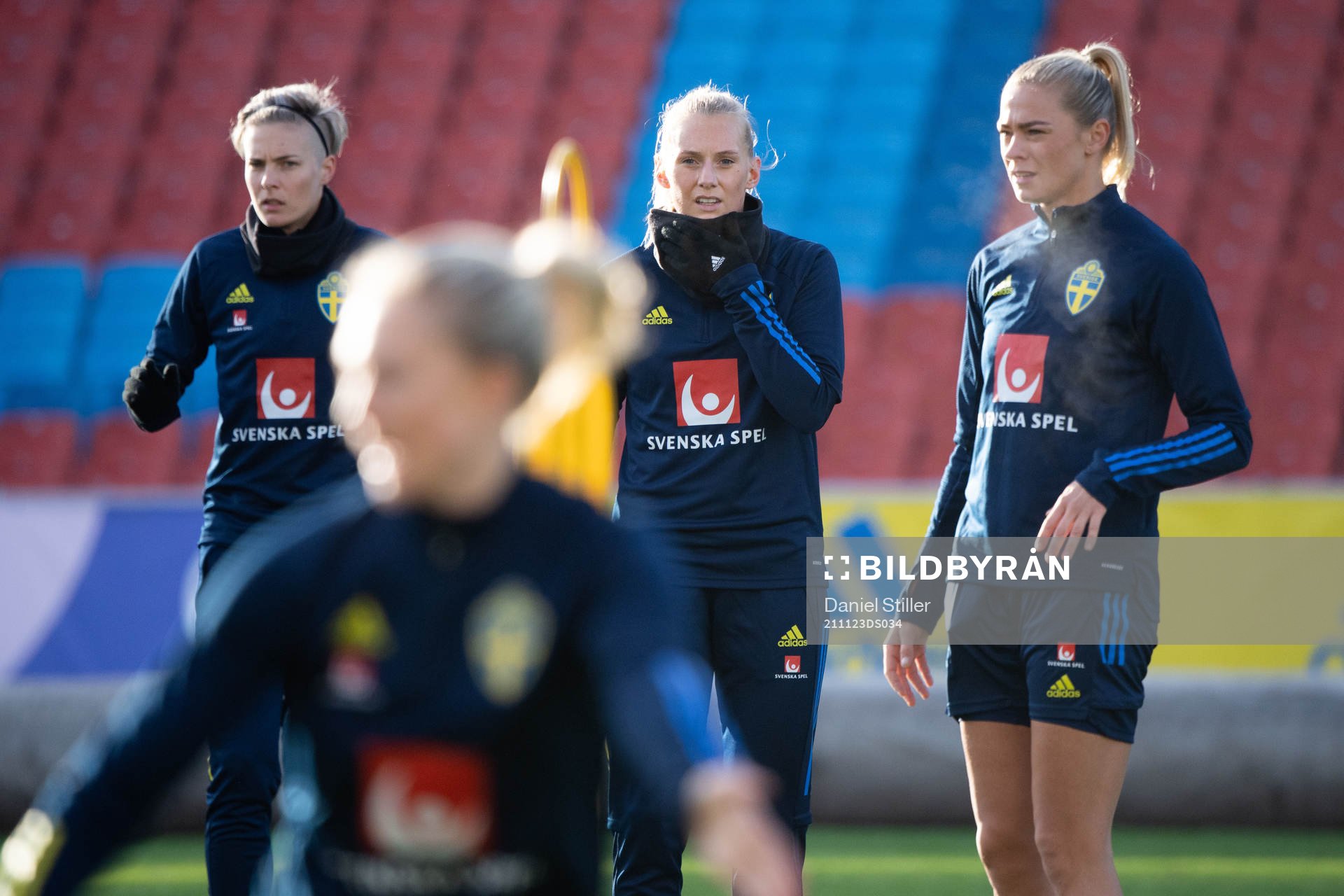 Lina Hurtig, Stina Blackstenius and Fridolina Rolfö  of