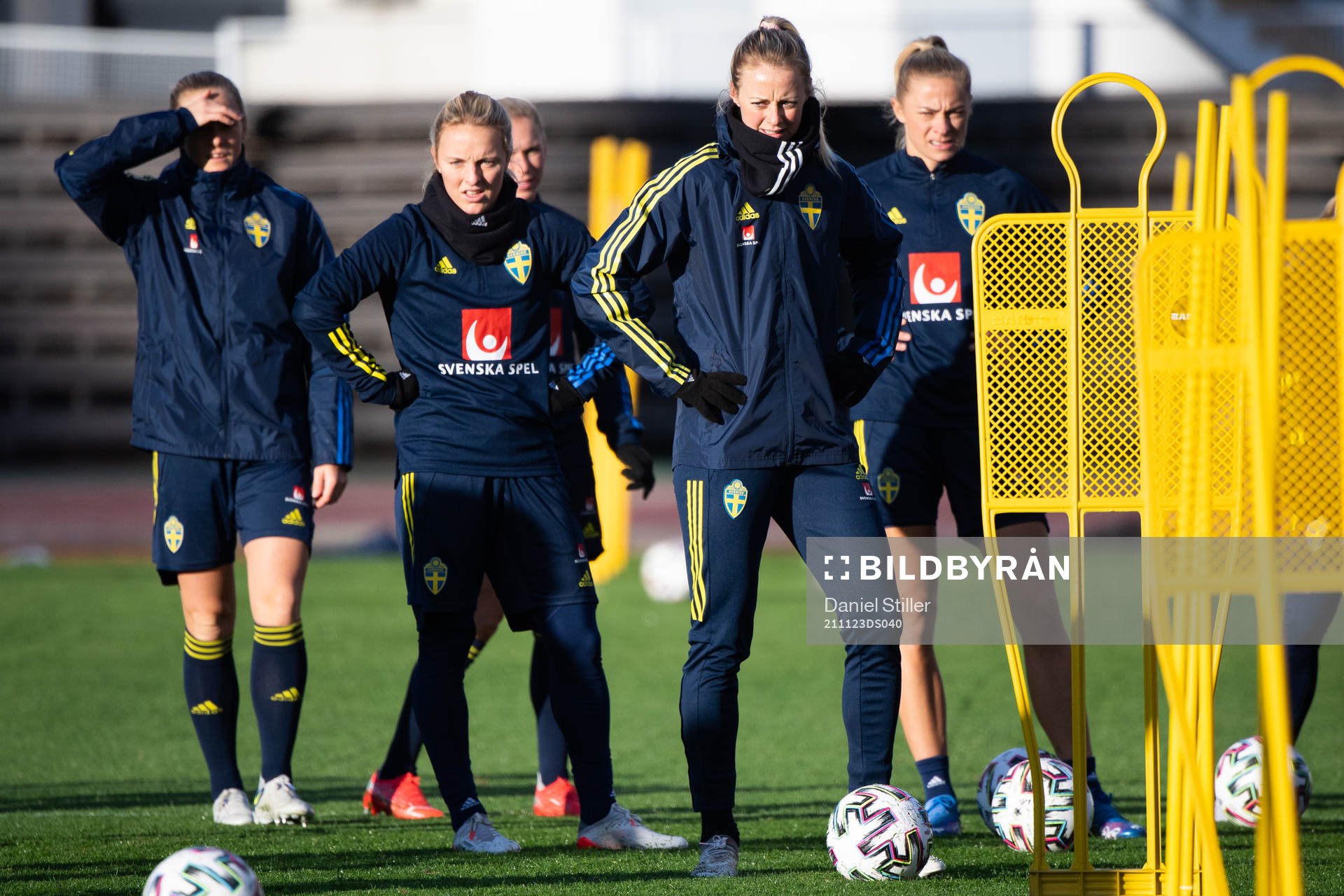 Mimmi Larsson and Amanda Ilestedt of the Swedish women's