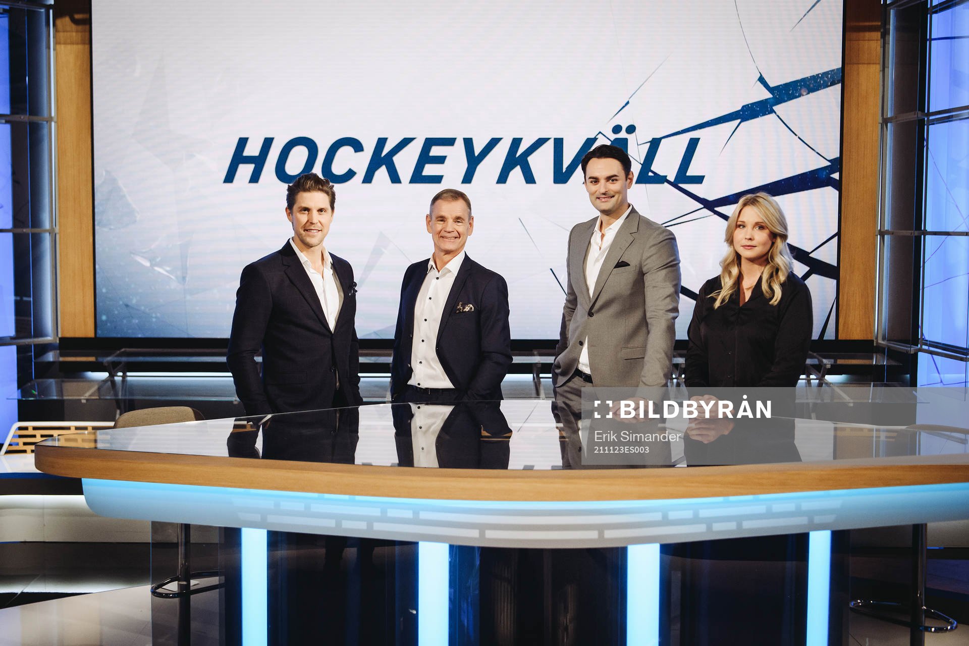 Jonas Andersson, Håkan Loob, Dusan Umicevic och Johanna