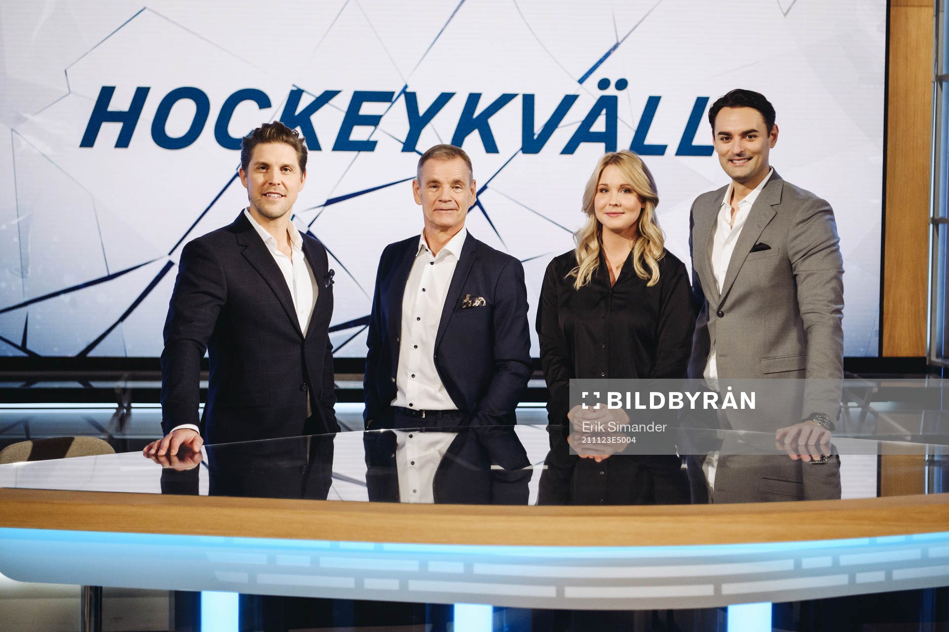 Jonas Andersson, Håkan Loob, Johanna Dahlen och Dusan