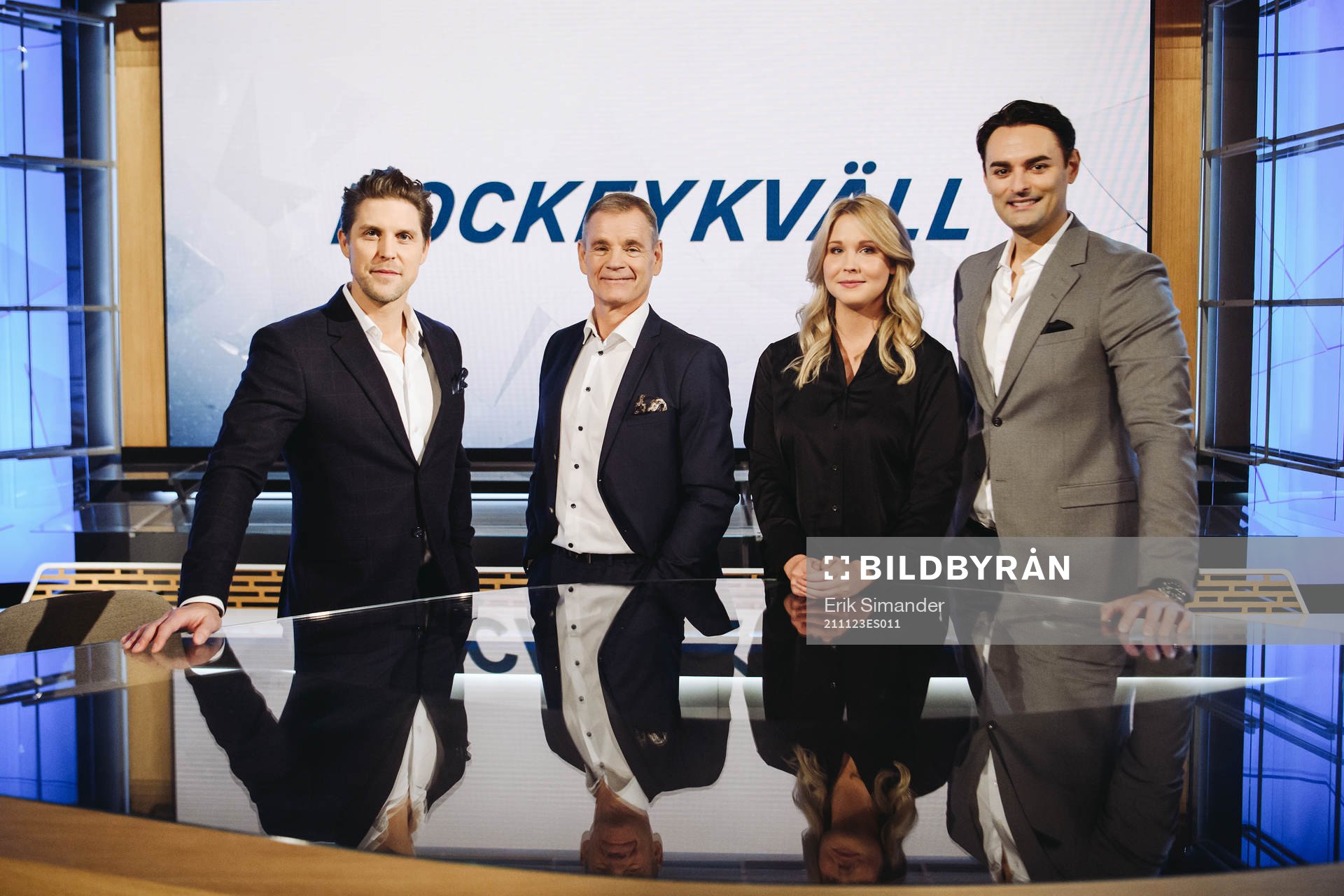Jonas Andersson, Håkan Loob, Johanna Dahlen och Dusan
