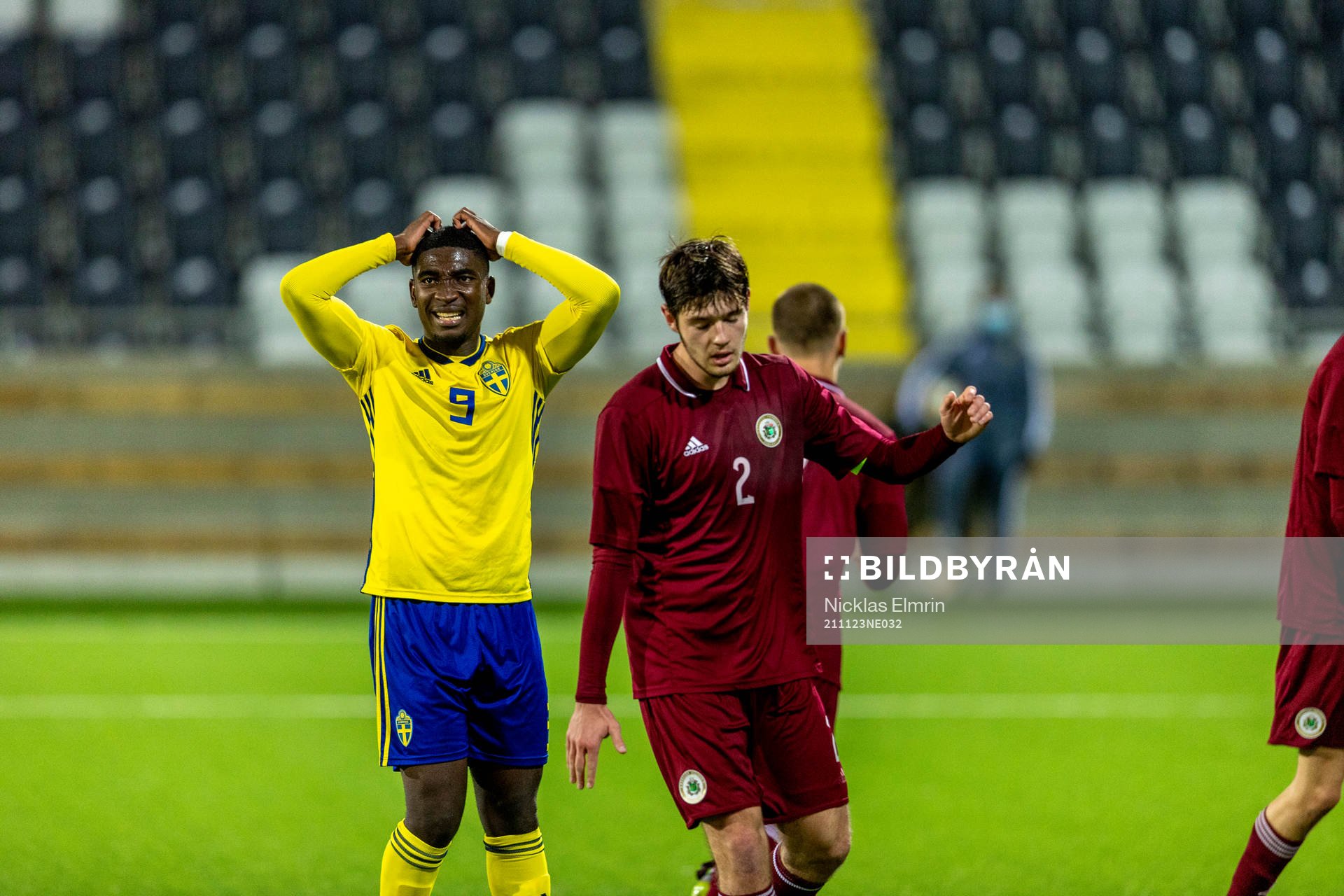 under EM-kval matchen mellan Sverige och Lettland