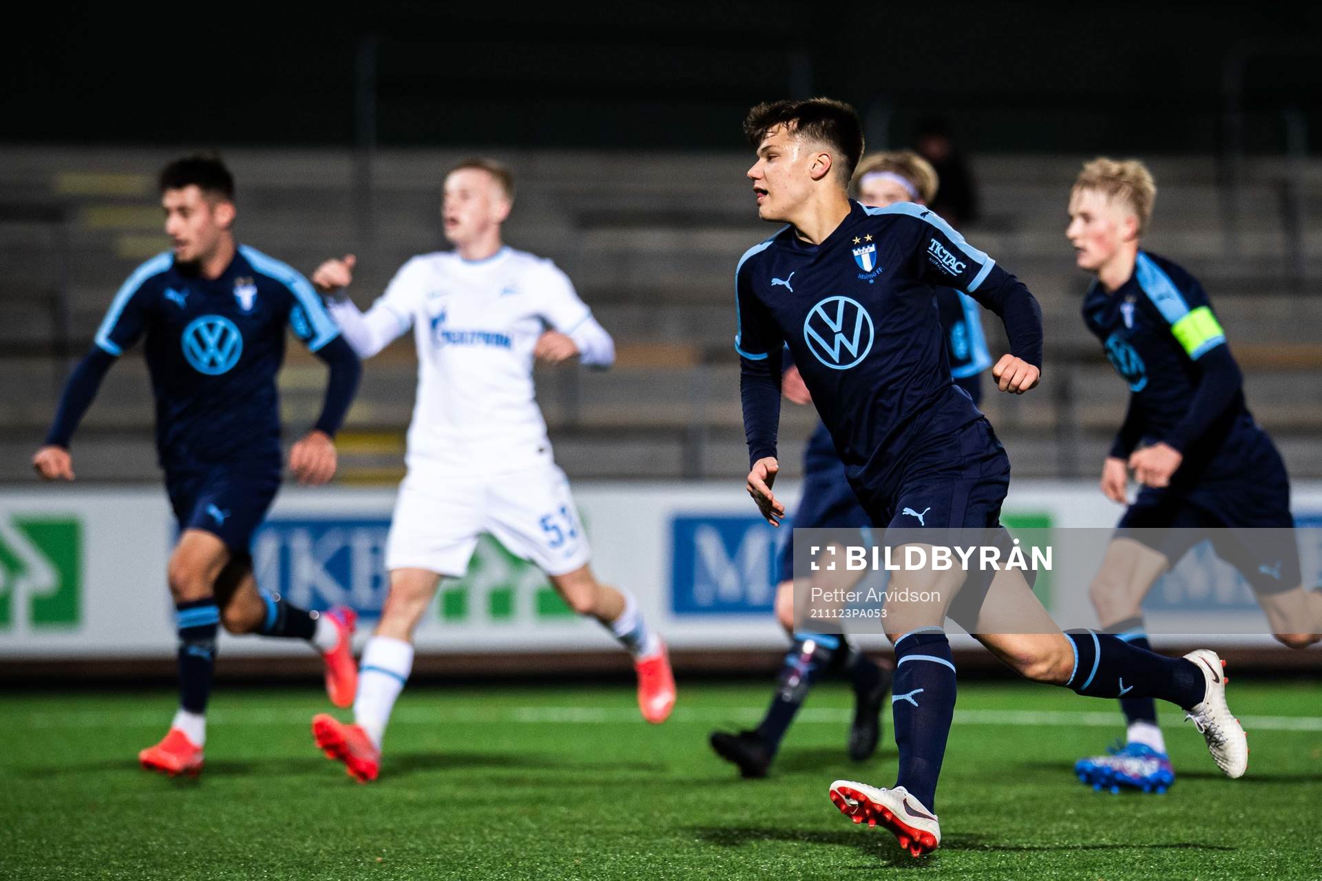 August Karlin of Malmö FF celebrates
