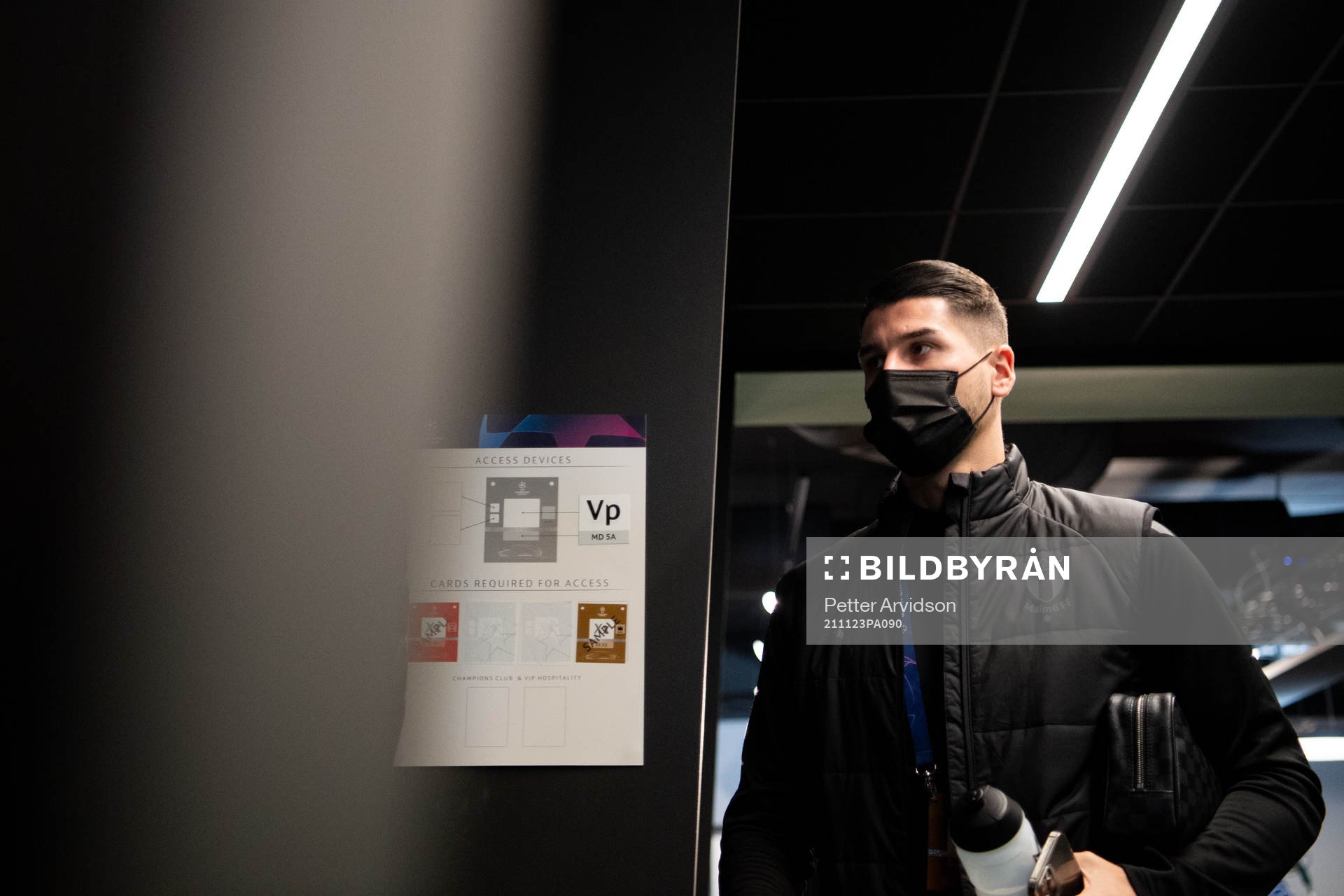 Antonio Colak of Malmö FF arrive at the arena