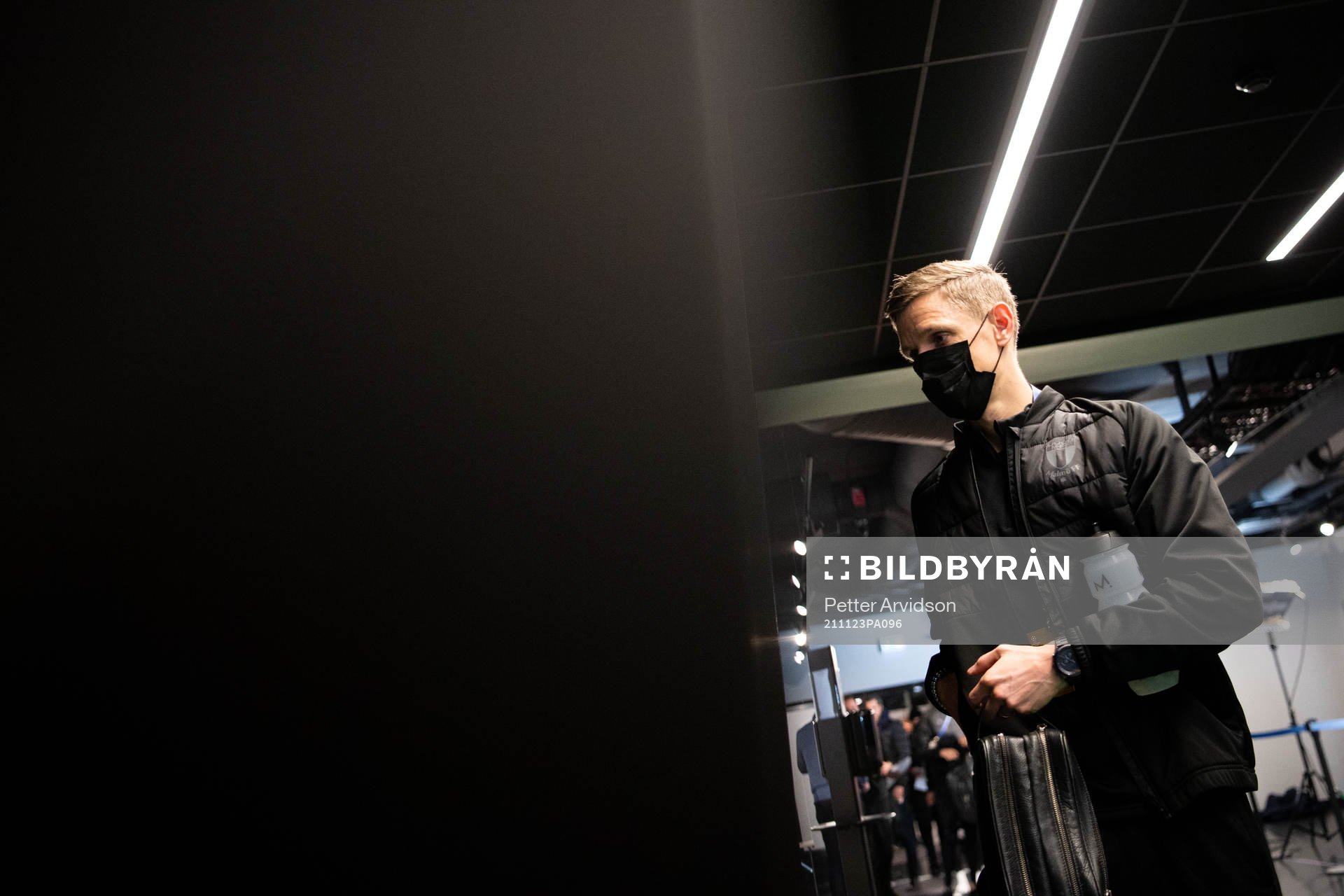 Sören Rieks of Malmö FF arrive at the arena