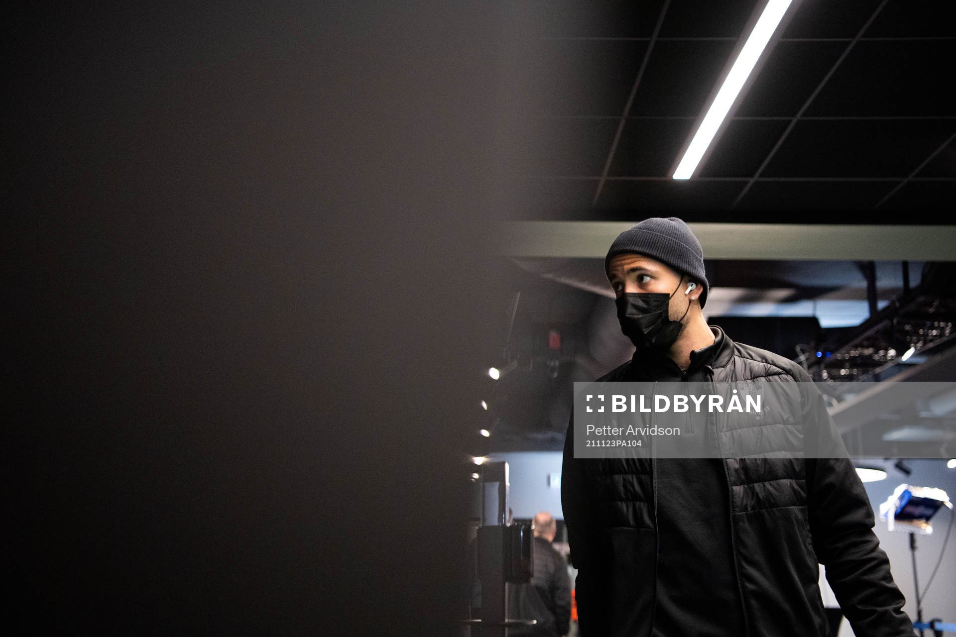 Sergio Pena of Malmö FF arrive at the arena