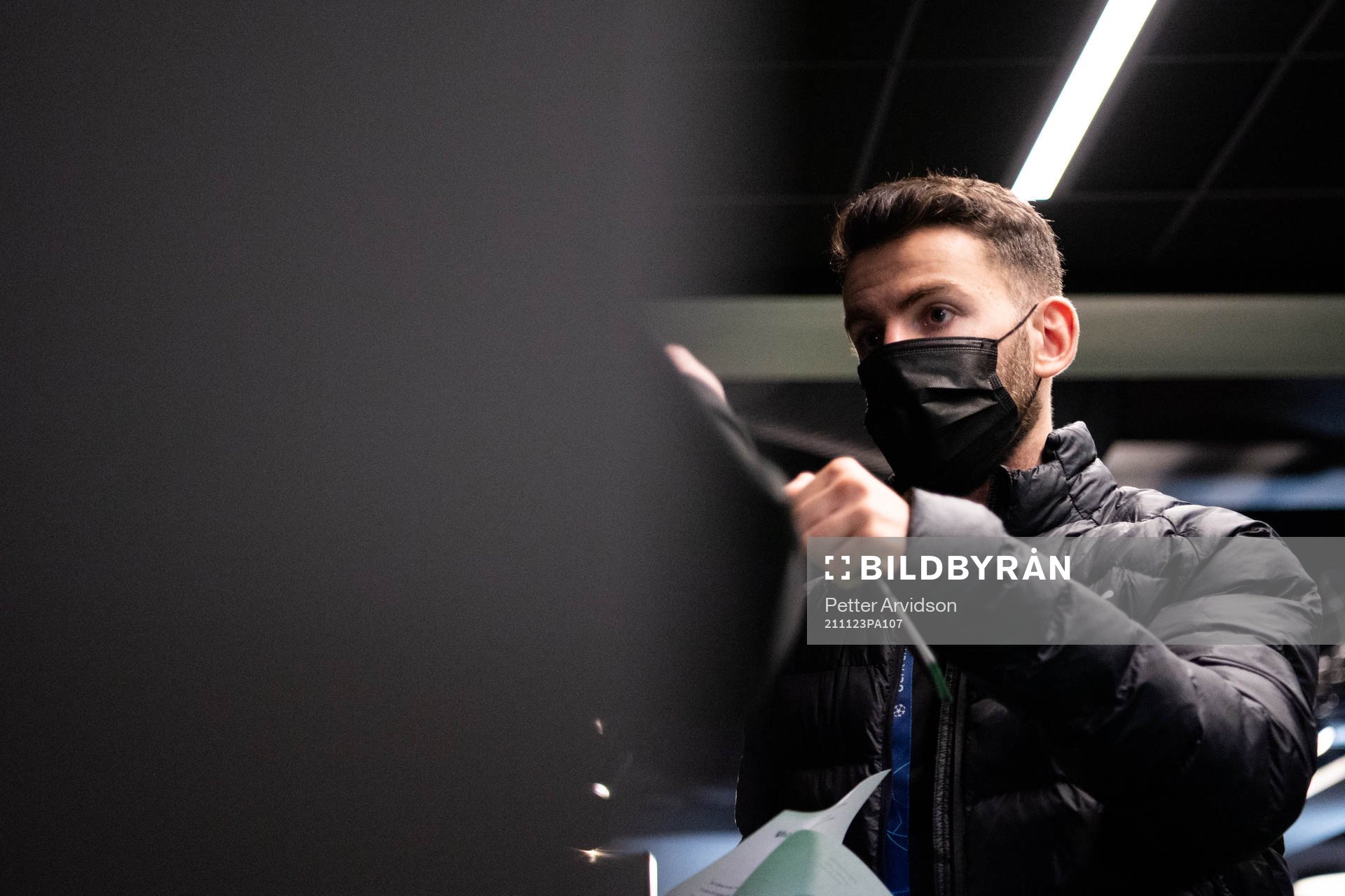 Erdal Rakip of Malmö FF arrive at the arena